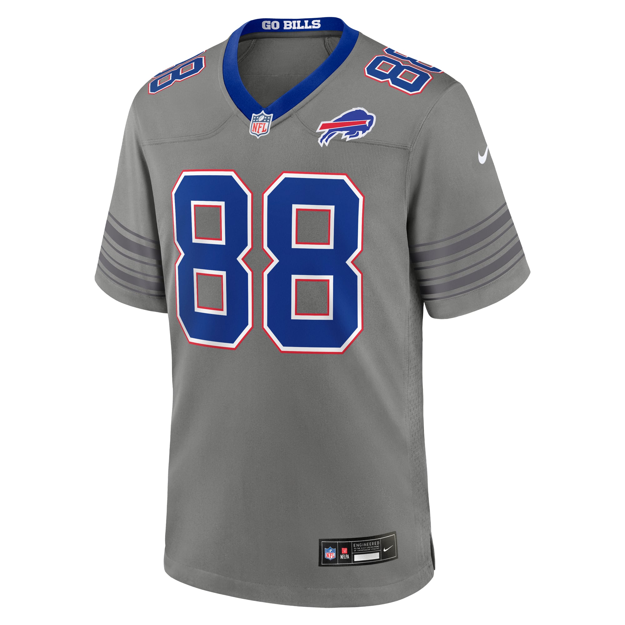 Maillot de match alternatif Nike Dawson Knox pour hommes, rouge des Buffalo Bills