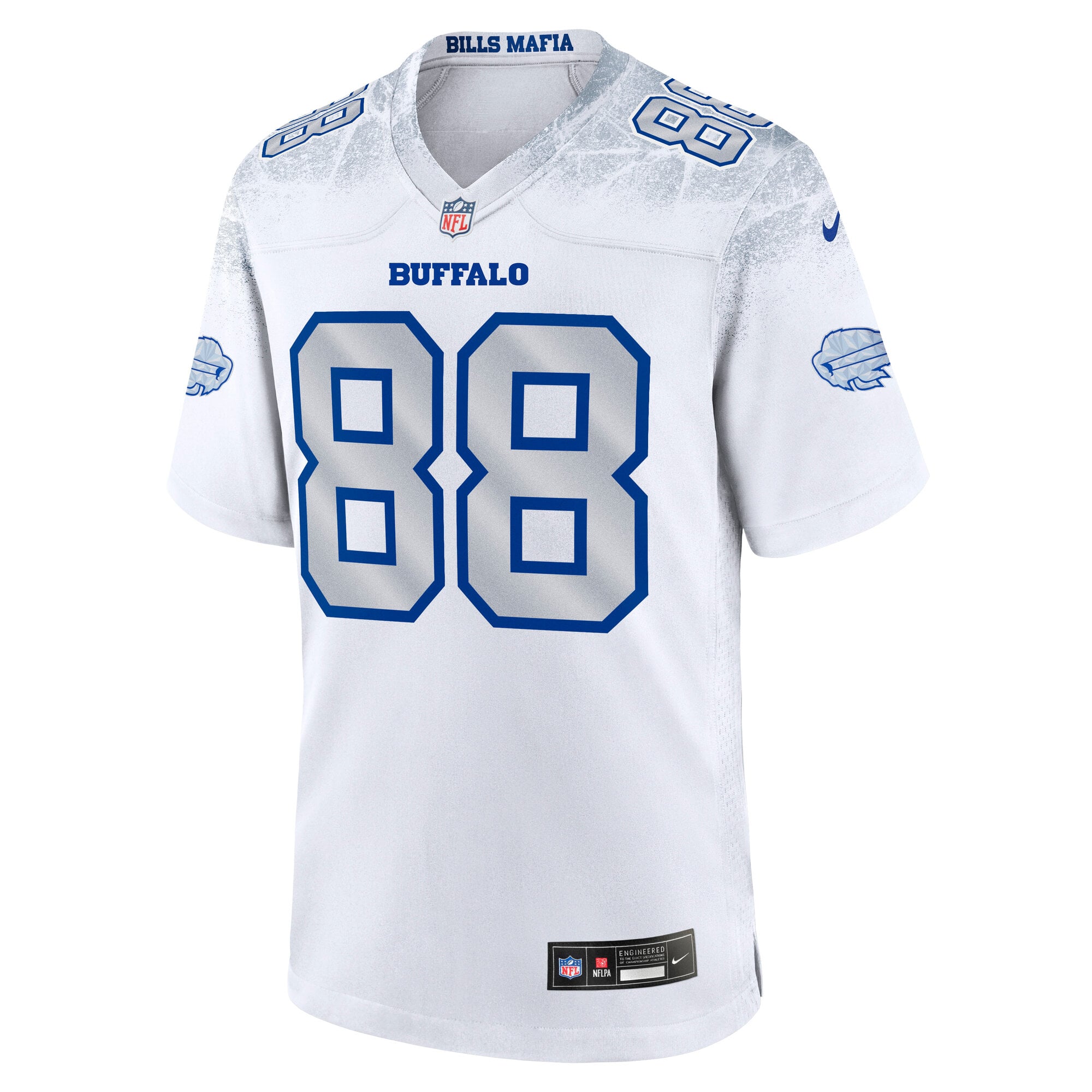 Men's Nike Dawson Knox White Buffalo Bills Rivalries Collection Game Jersey