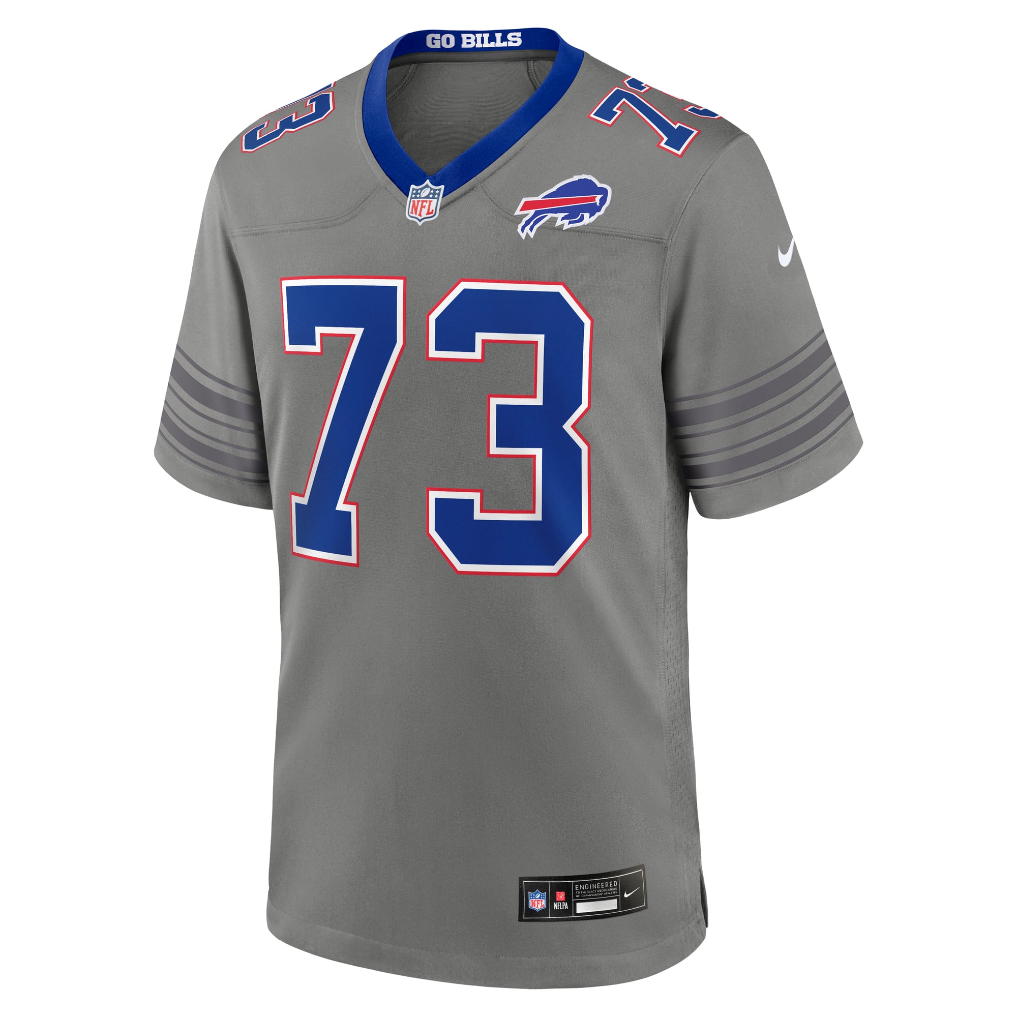 Men's Nike Dion Dawkins Gray Buffalo Bills Nickel City Game Jersey