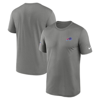 Buffalo Bills Nike Alternate Legend Small Logo Dri-FIT T-Shirt - Gray