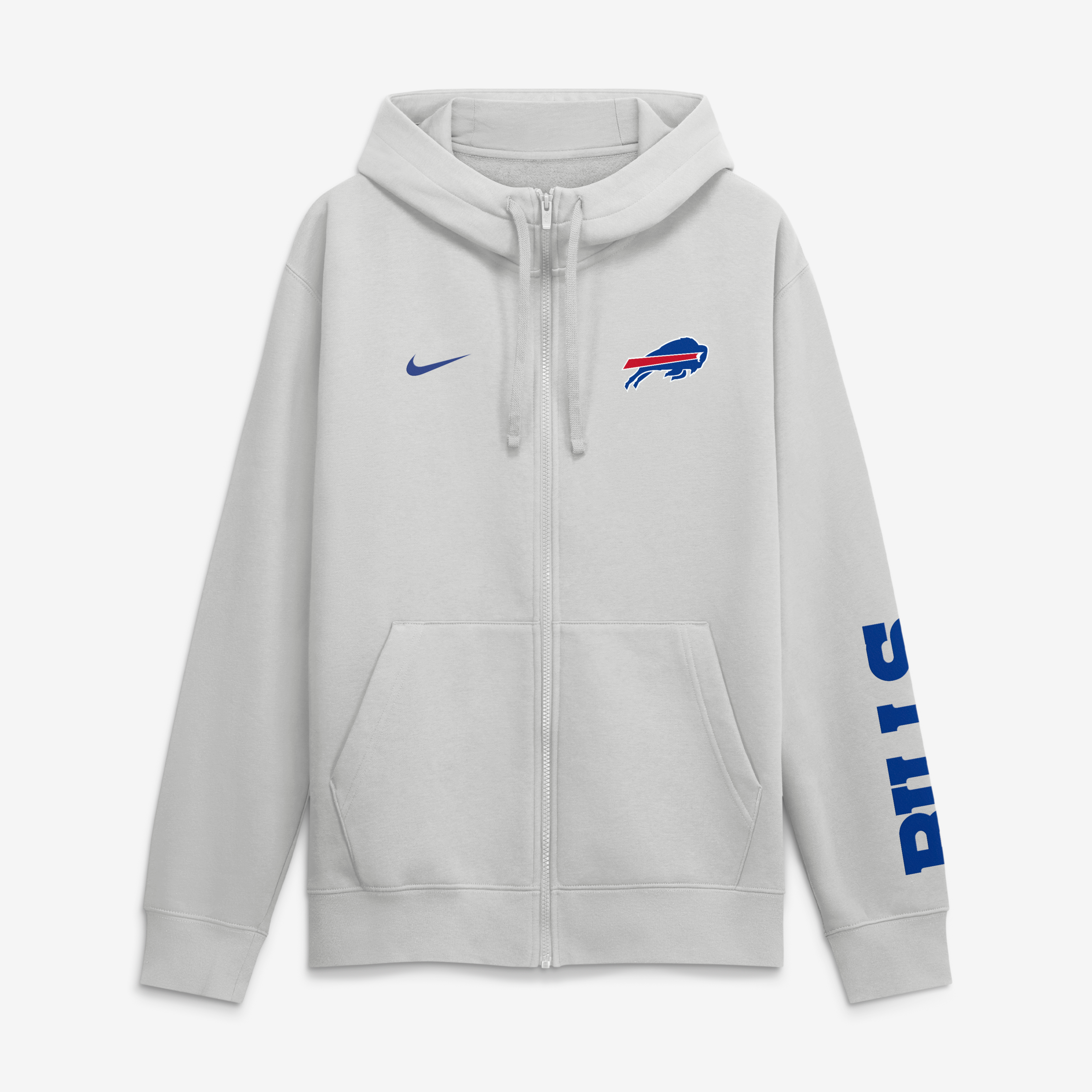 Sweat à capuche zippé Nike gris Buffalo Bills Primetime Club pour homme