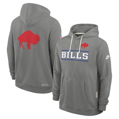 Buffalo Bills Nike Standard Issue Replay Officials Alternate Dri-FIT Hoodie - Gray