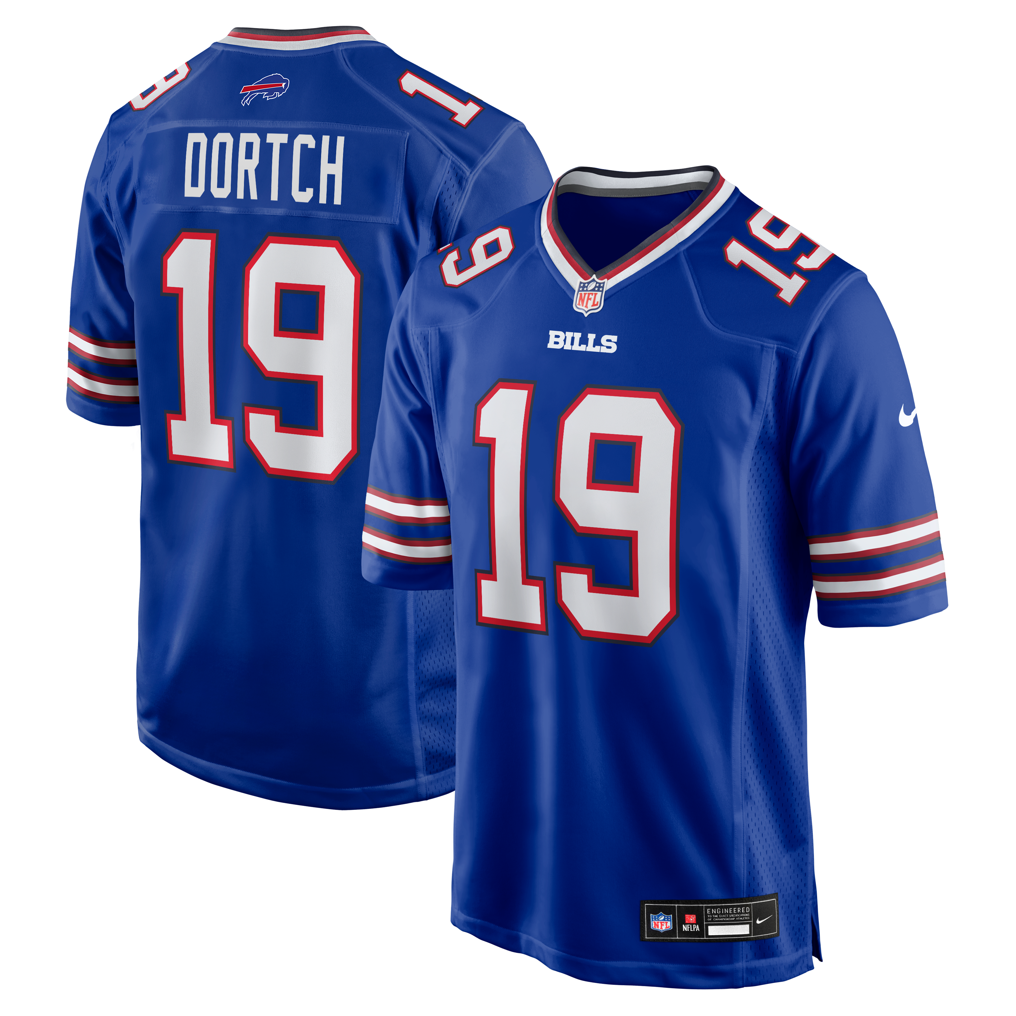 Maillot de match Nike Greg Dortch Royal Buffalo Bills pour homme