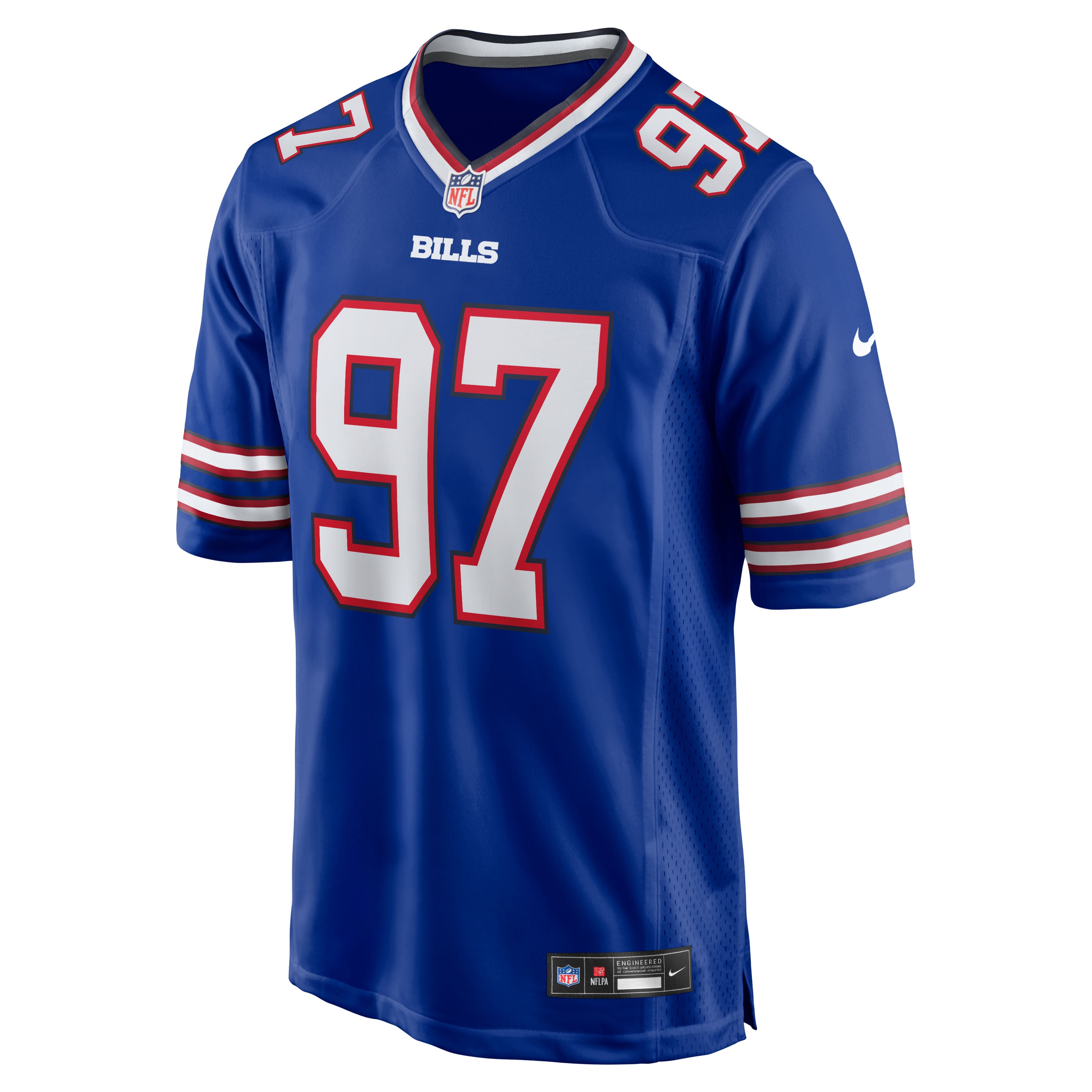 Maillot de match Nike Greg Gaines Royal Buffalo Bills pour homme