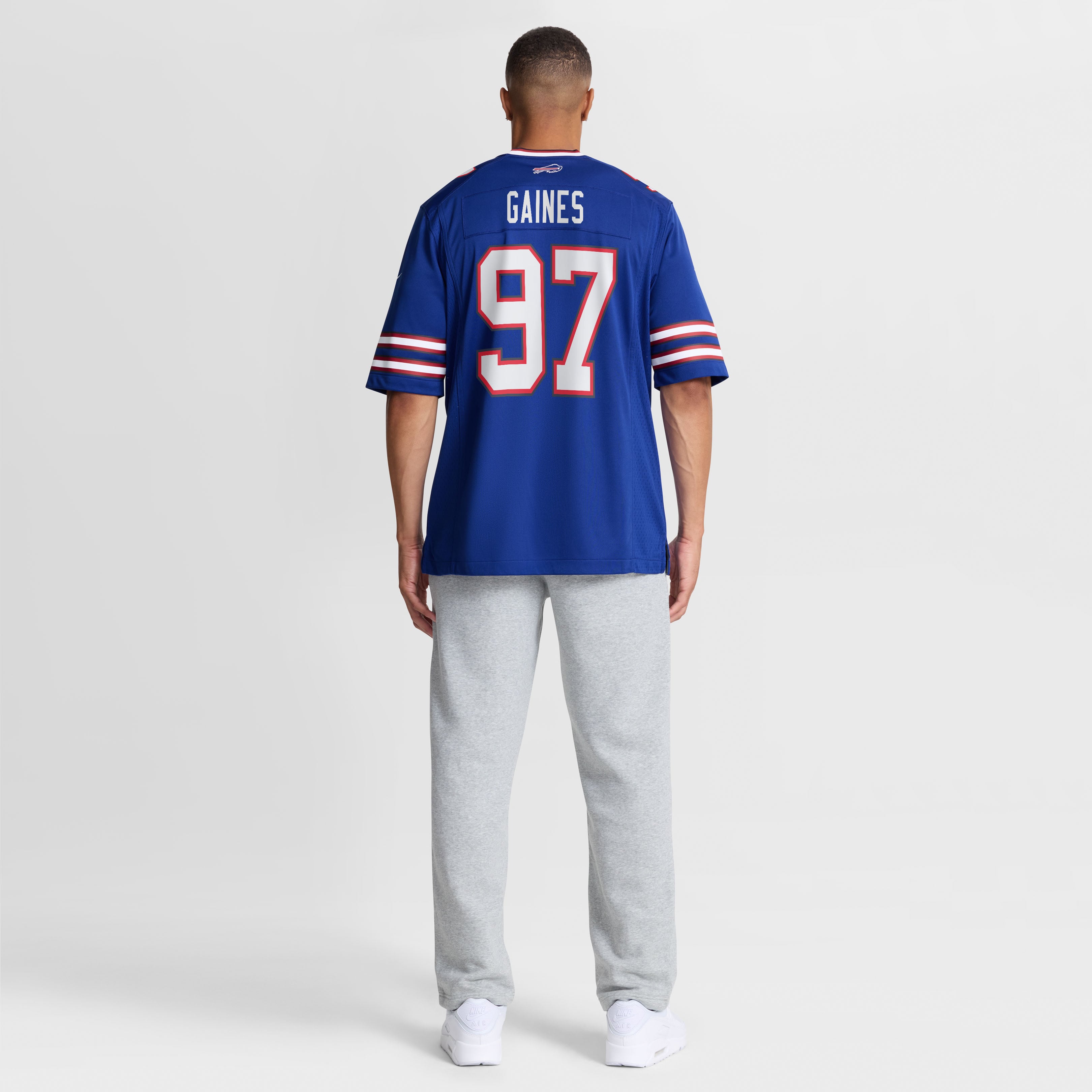 Maillot de match Nike Greg Gaines Royal Buffalo Bills pour homme