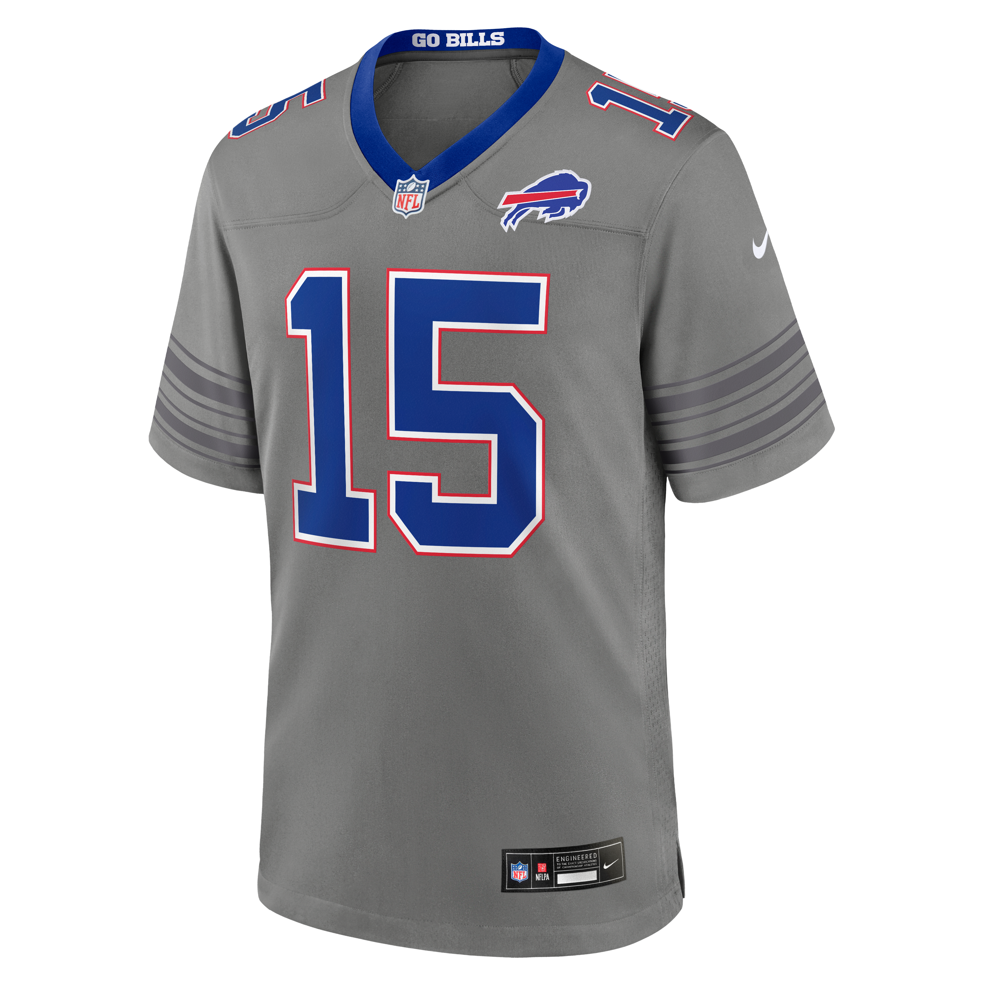 Men's Nike Gregory Rousseau Royal Buffalo Bills Team Game Jersey