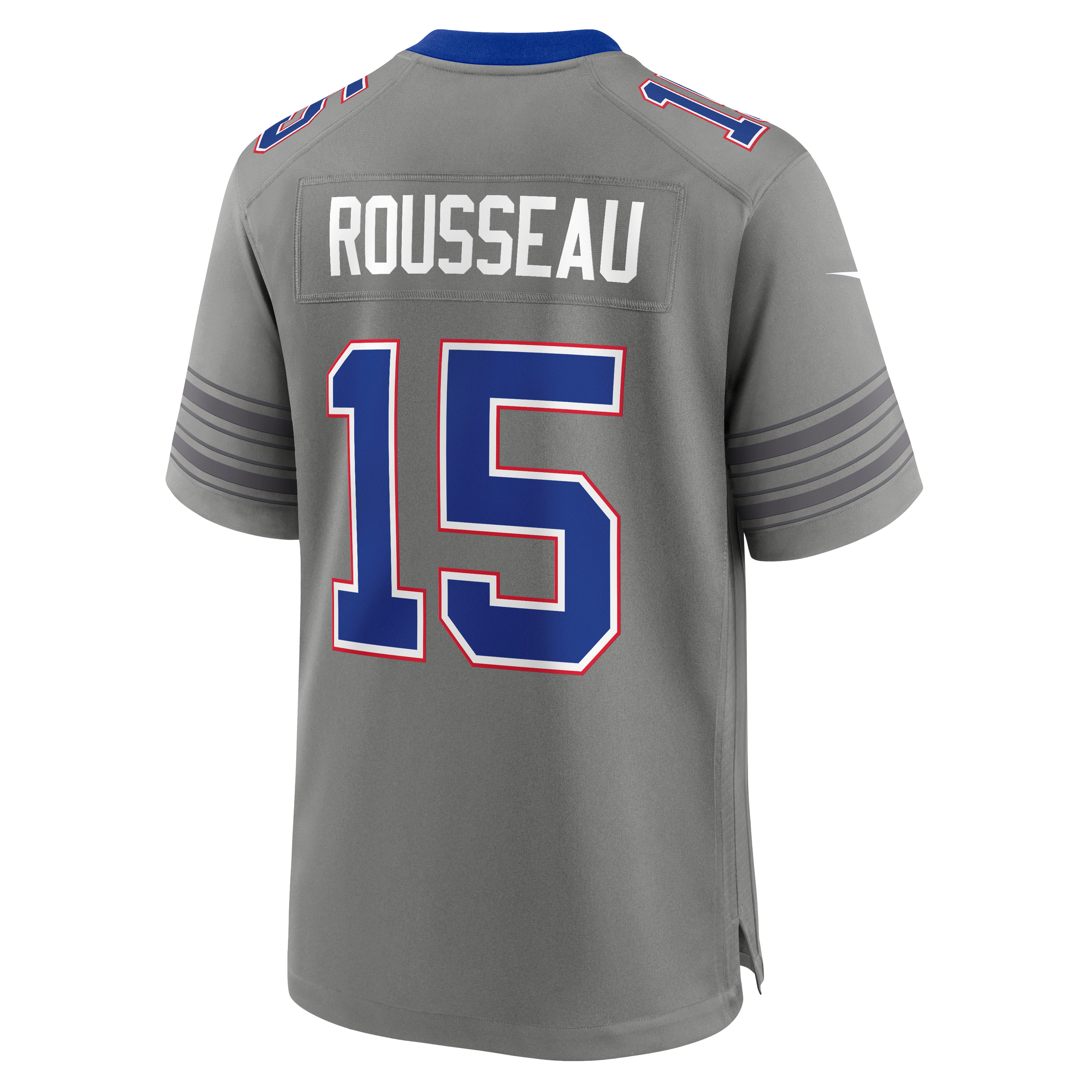 Men's Nike Gregory Rousseau Royal Buffalo Bills Team Game Jersey
