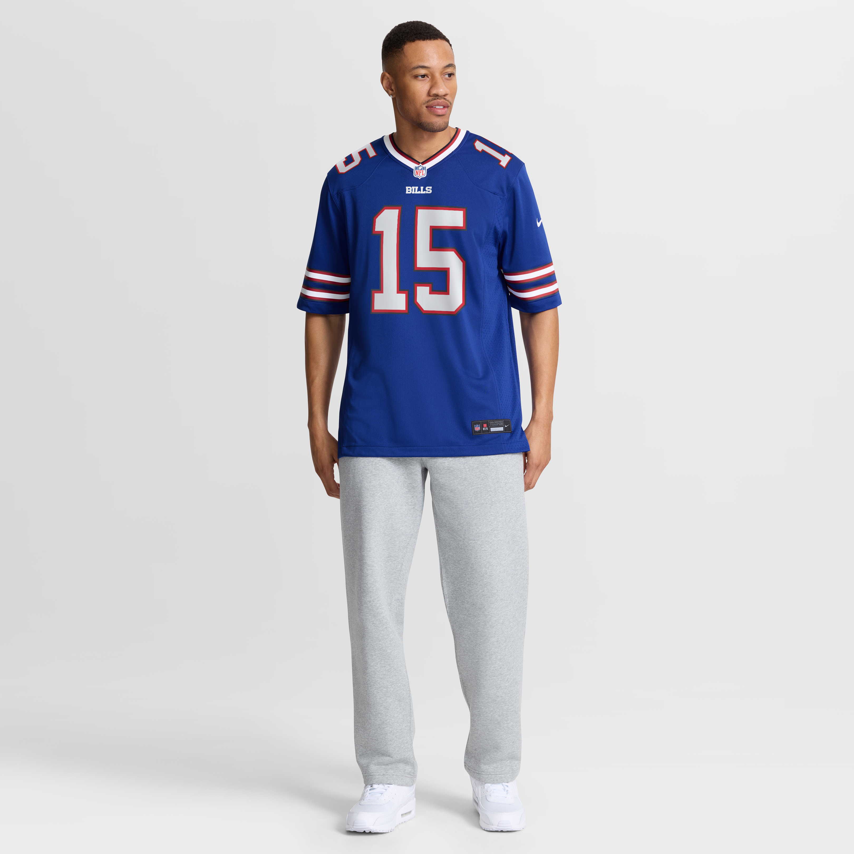 Maillot de match Nike Gregory Rousseau Royal Buffalo Bills pour homme