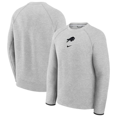  Buffalo Bills Nike Tech Fleece Raglan Sweatshirt - Heather Gray