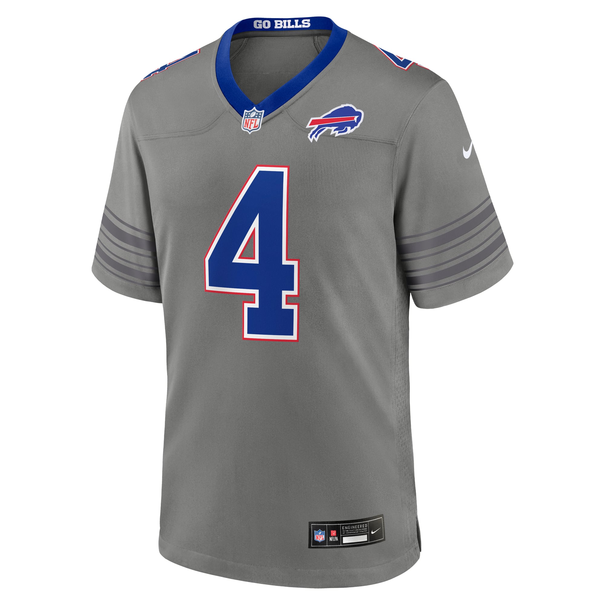 Men's Nike James Cook III Gray Buffalo Bills Nickel City Game Jersey
