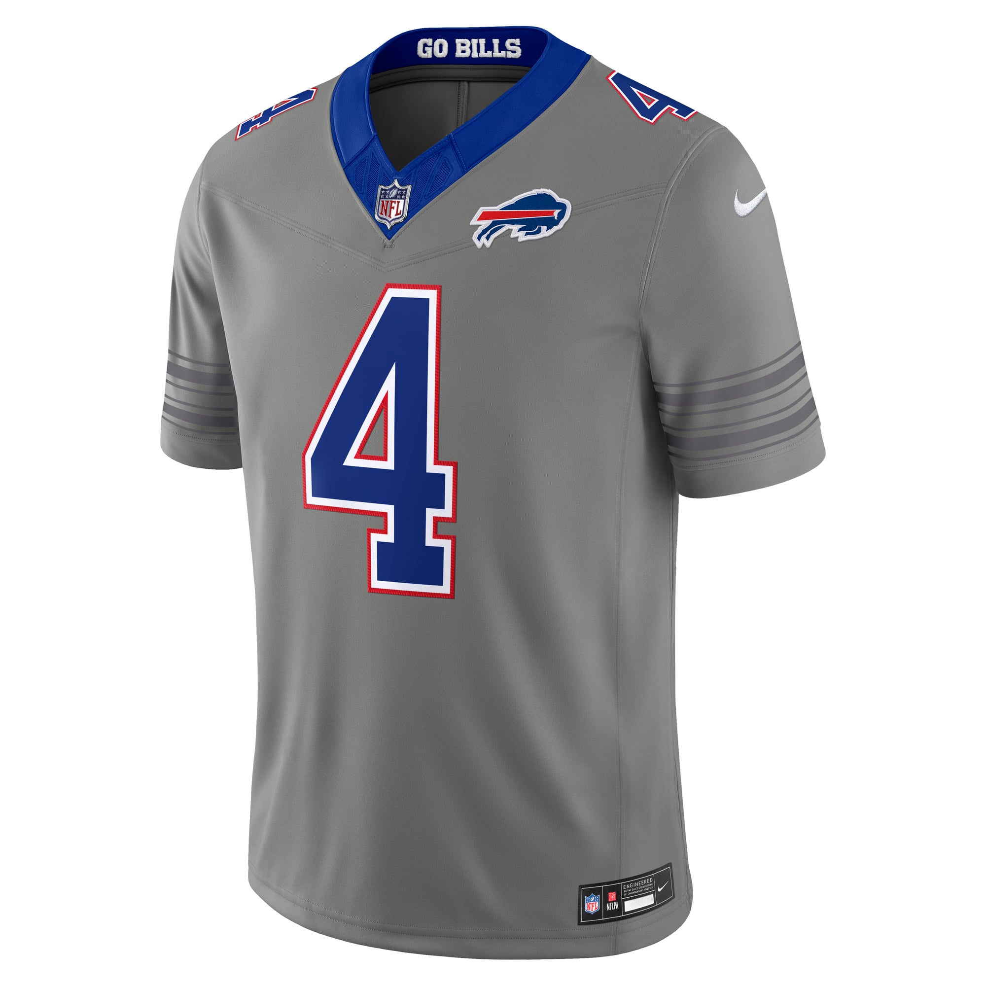 Men's Nike James Cook III Gray Buffalo Bills Nickel City Vapor F.U.S.E. Stitched Limited Jersey