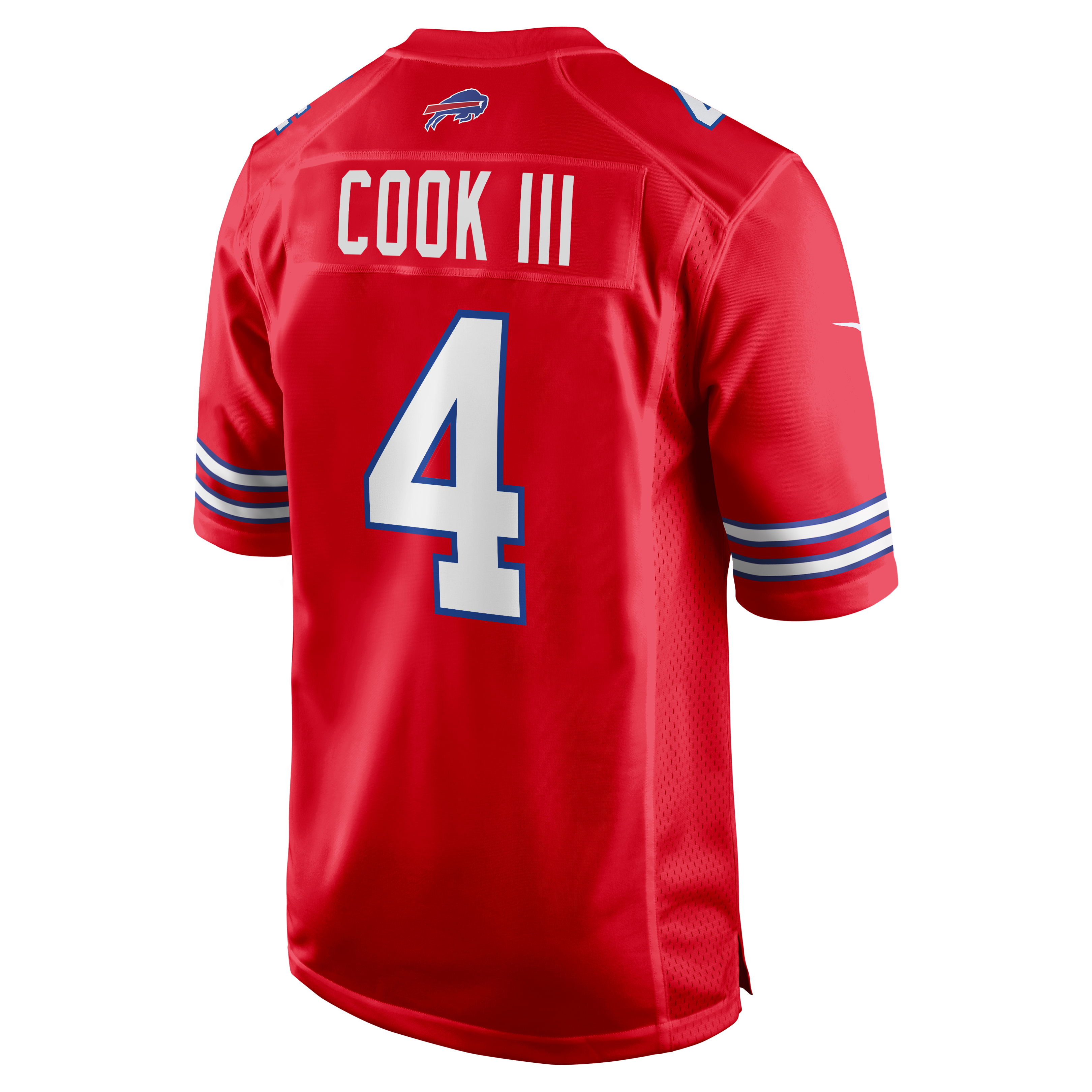 Maillot alternatif Nike James Cook III rouge des Buffalo Bills pour homme