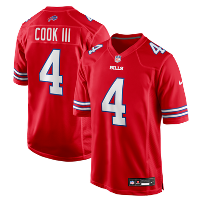 James Cook III Buffalo Bills Nike Alternate Game Jersey - Red