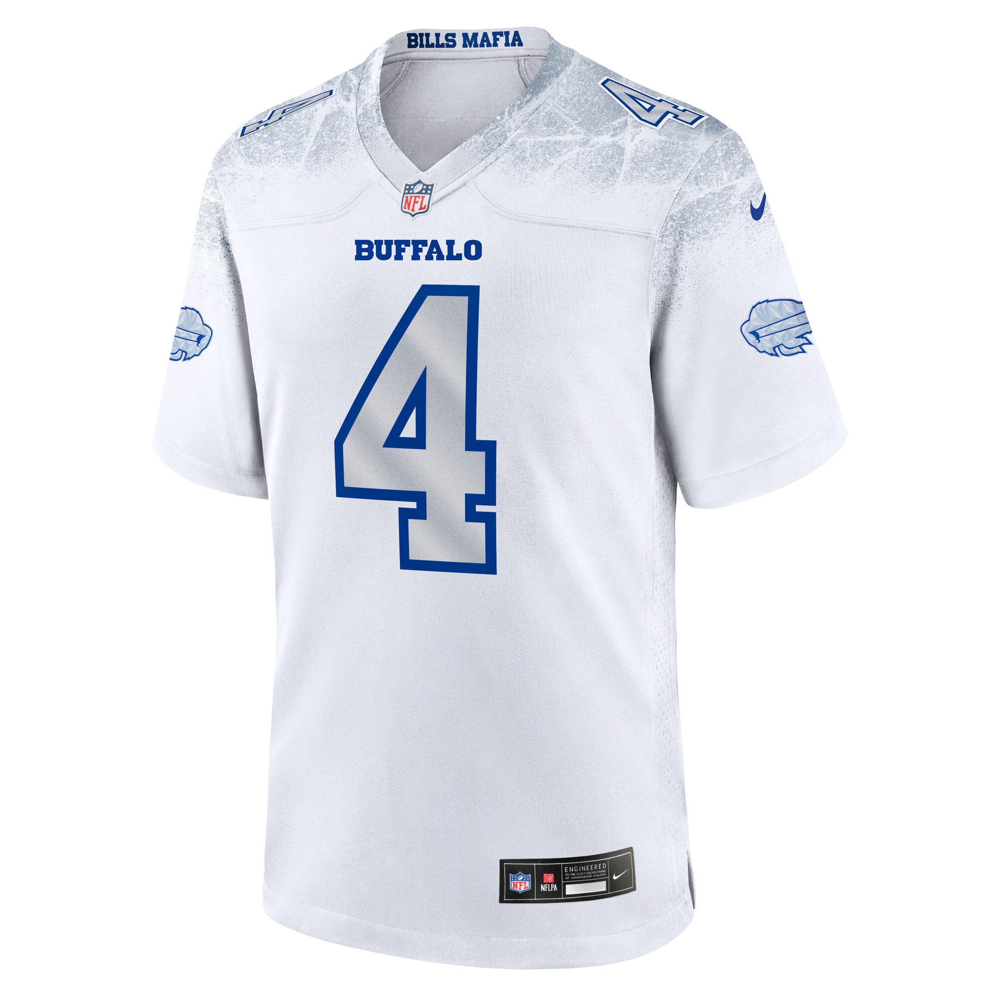 Men's Nike James Cook III White Buffalo Bills Rivalries Collection Game Jersey