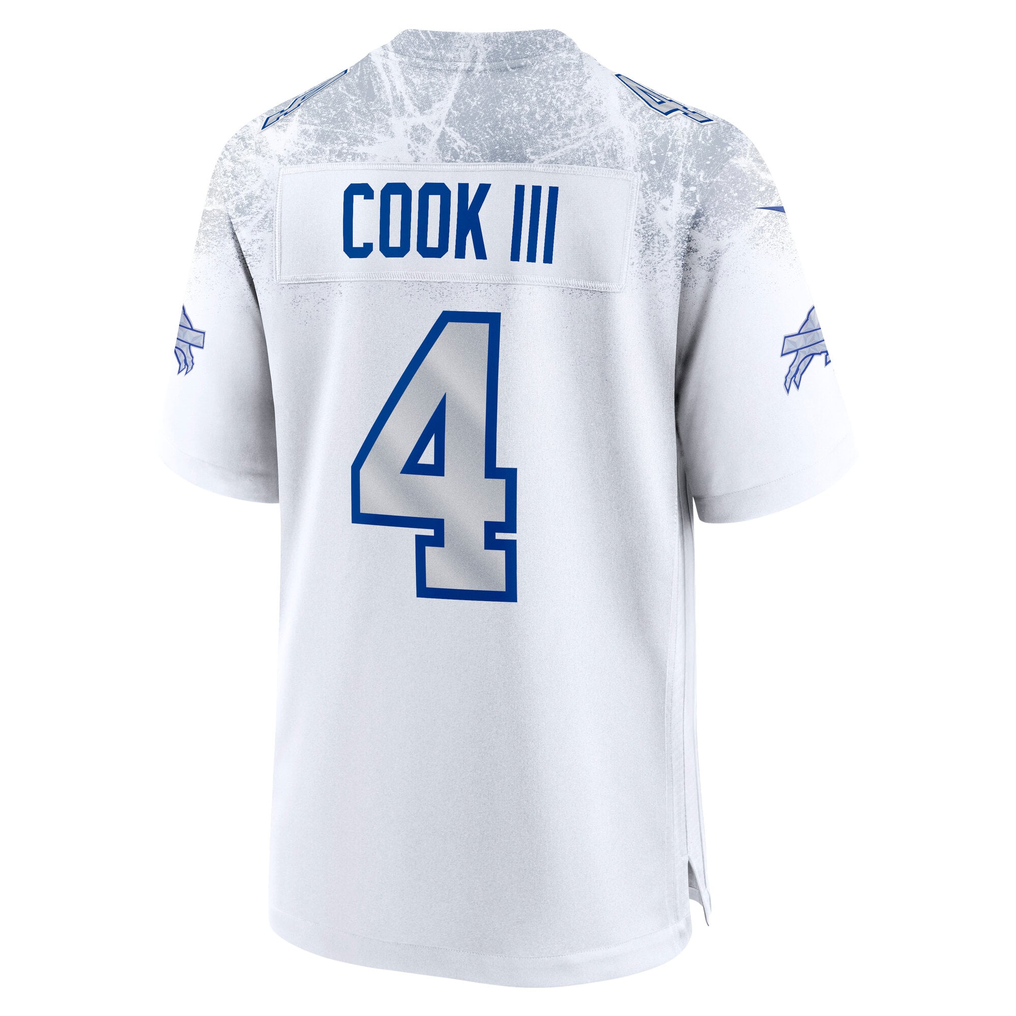Men's Nike James Cook III White Buffalo Bills Rivalries Collection Game Jersey