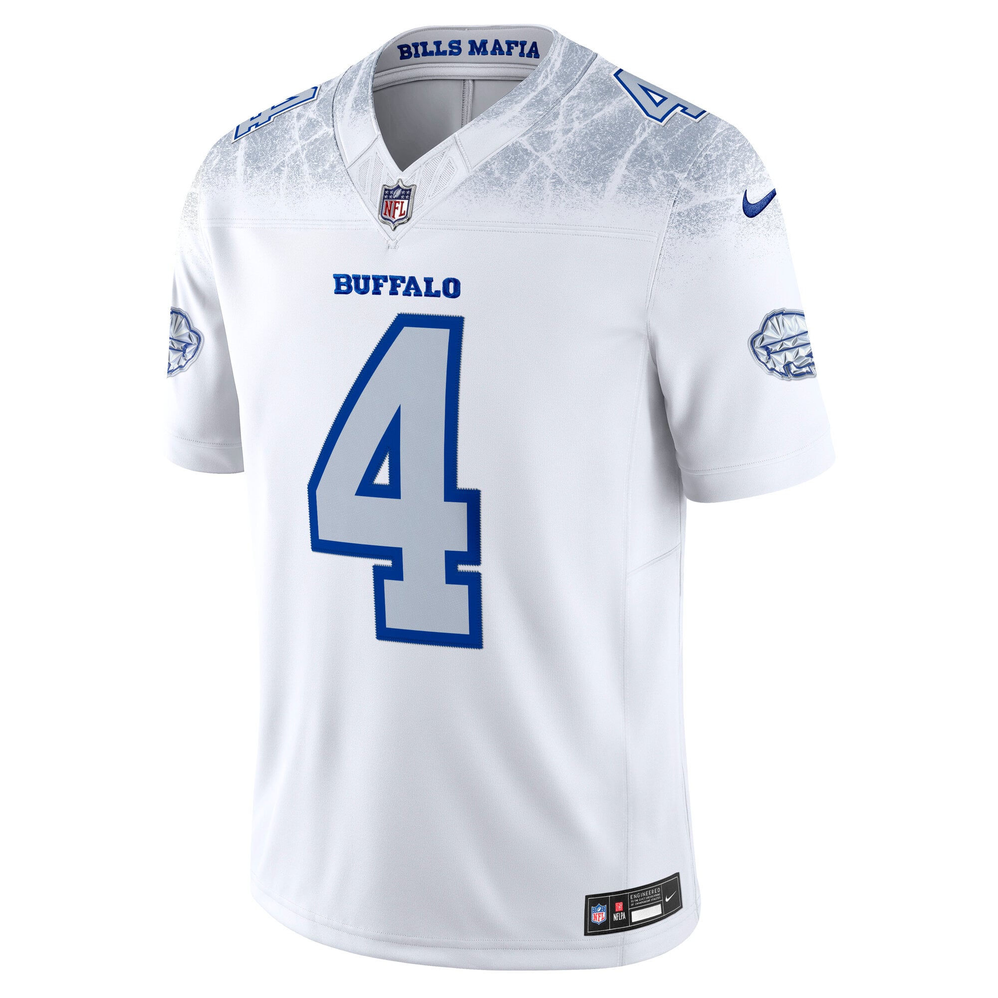 Men's Nike James Cook III White Buffalo Bills Rivalries Collection Stitched Limited Jersey