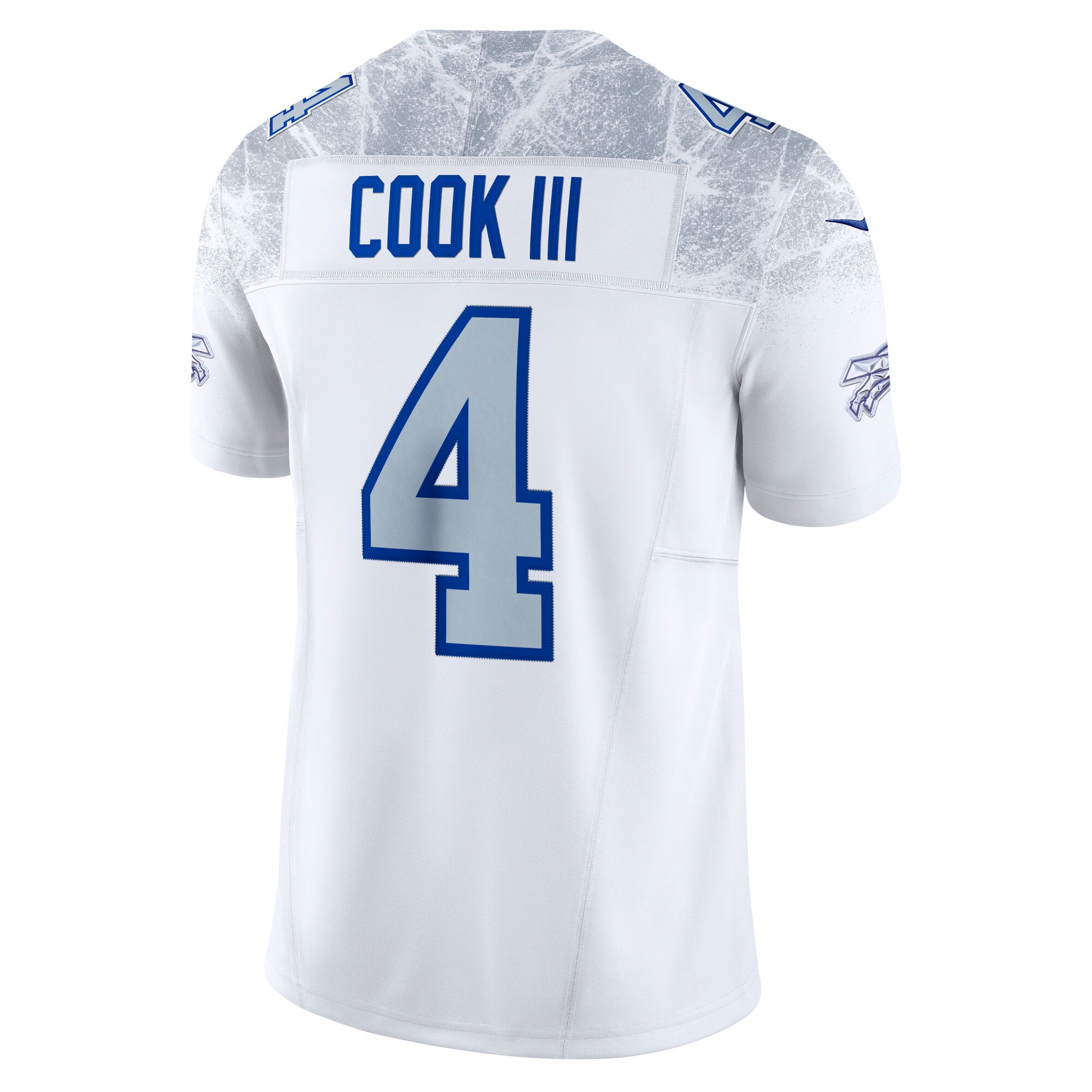 Men's Nike James Cook III White Buffalo Bills Rivalries Collection Stitched Limited Jersey