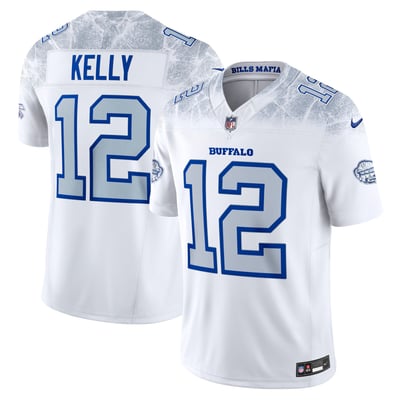 Jim Kelly Buffalo Bills Nike Rivalries Collection Stitched Limited Jersey - White