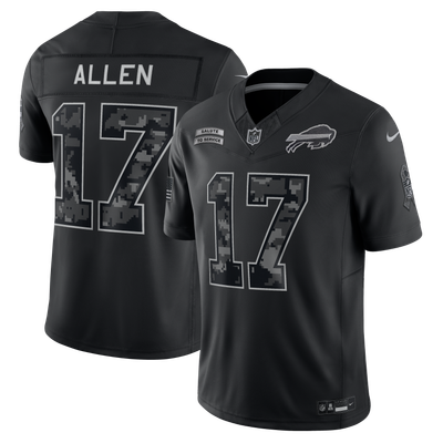 Josh Allen Buffalo Bills Nike 2026 Salute to Service Stitched Limited Jersey - Black