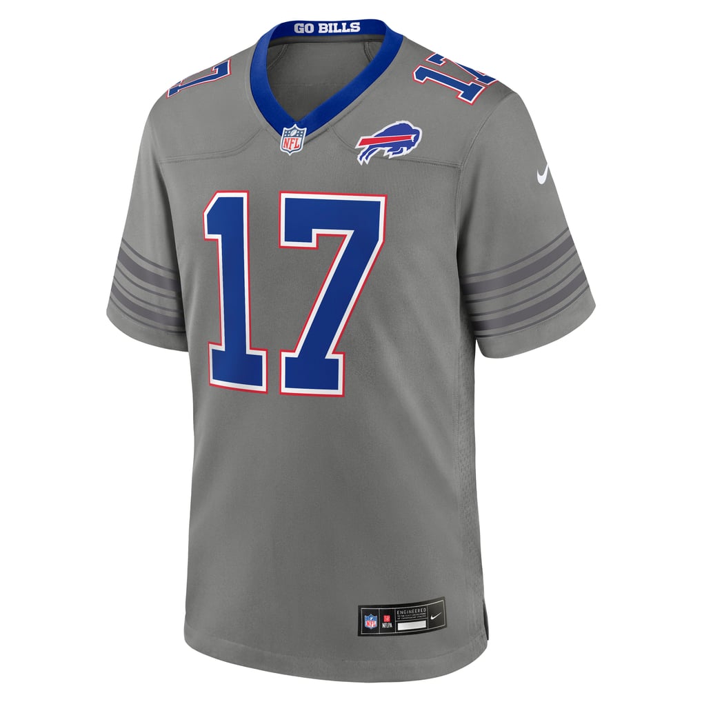 Men's Nike Josh Allen Gray Buffalo Bills Nickel City Game Jersey