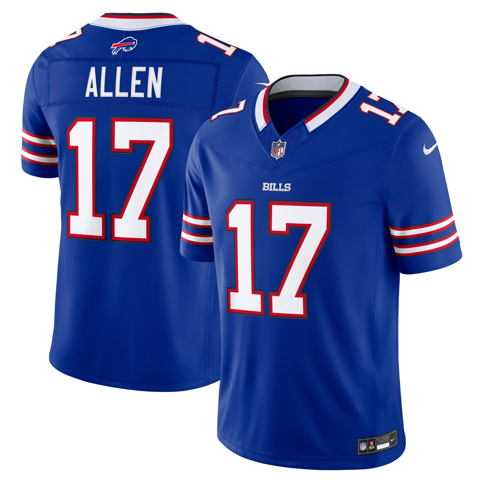 Men's Nike Josh Allen Royal Buffalo Bills Vapor F.U.S.E. Stitched Limited Jersey