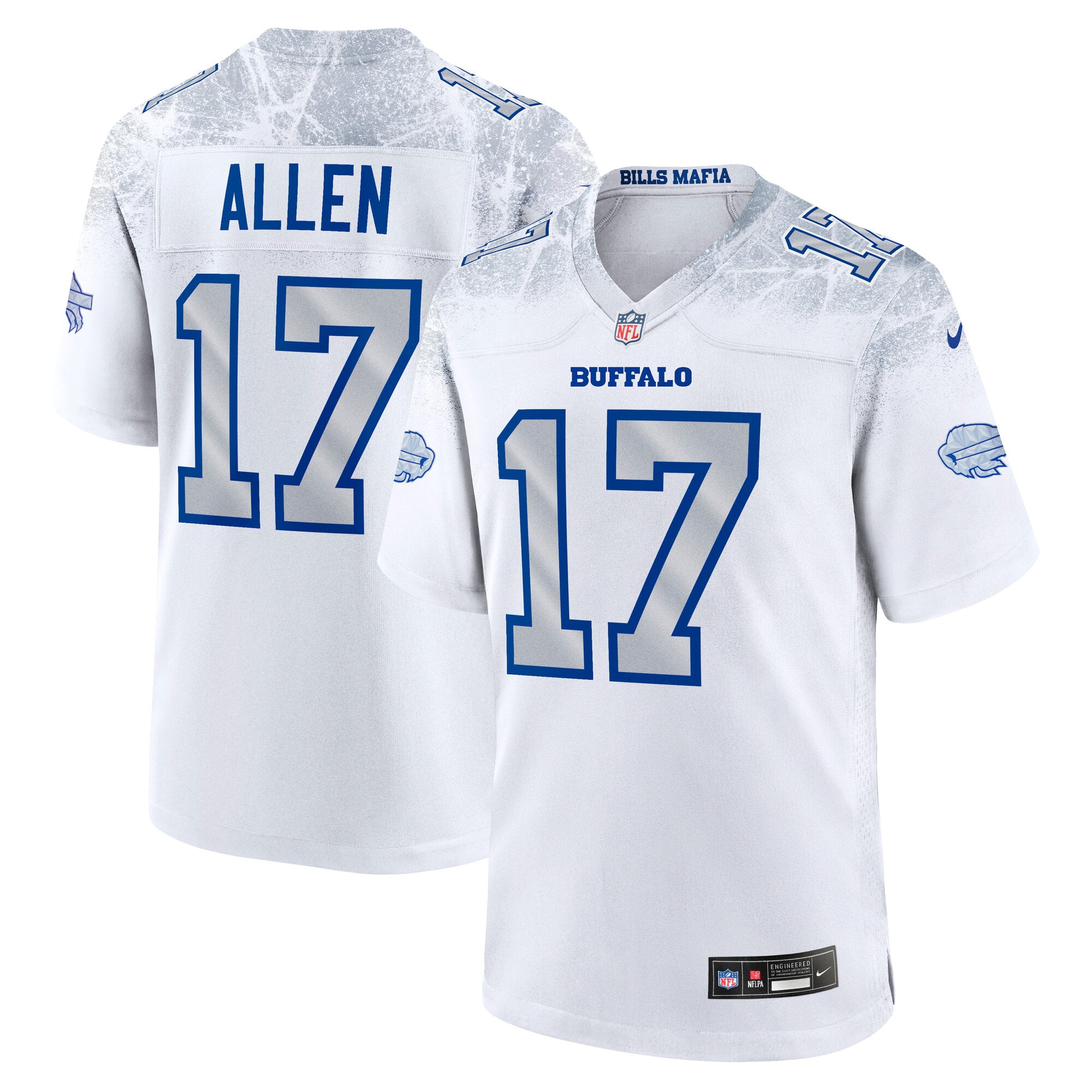 Men's Nike Josh Allen White Buffalo Bills Rivalries Collection Game Jersey