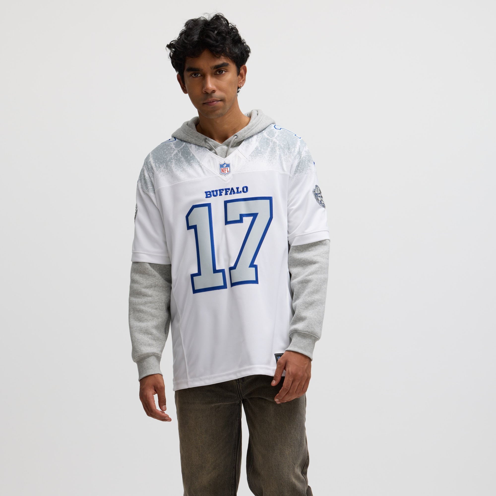Men's Nike Josh Allen White Buffalo Bills Rivalries Collection Game Jersey