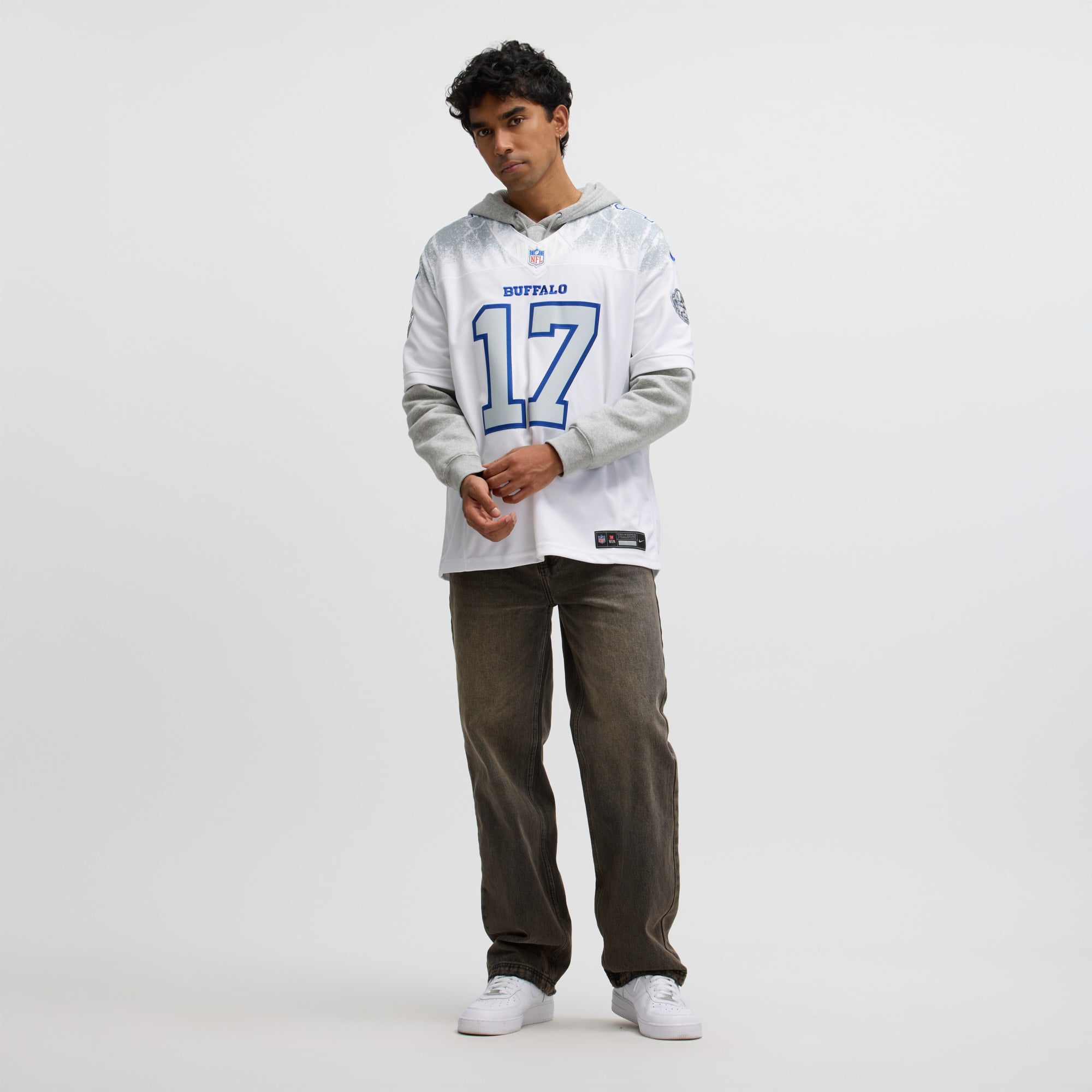 Men's Nike Josh Allen White Buffalo Bills Rivalries Collection Game Jersey