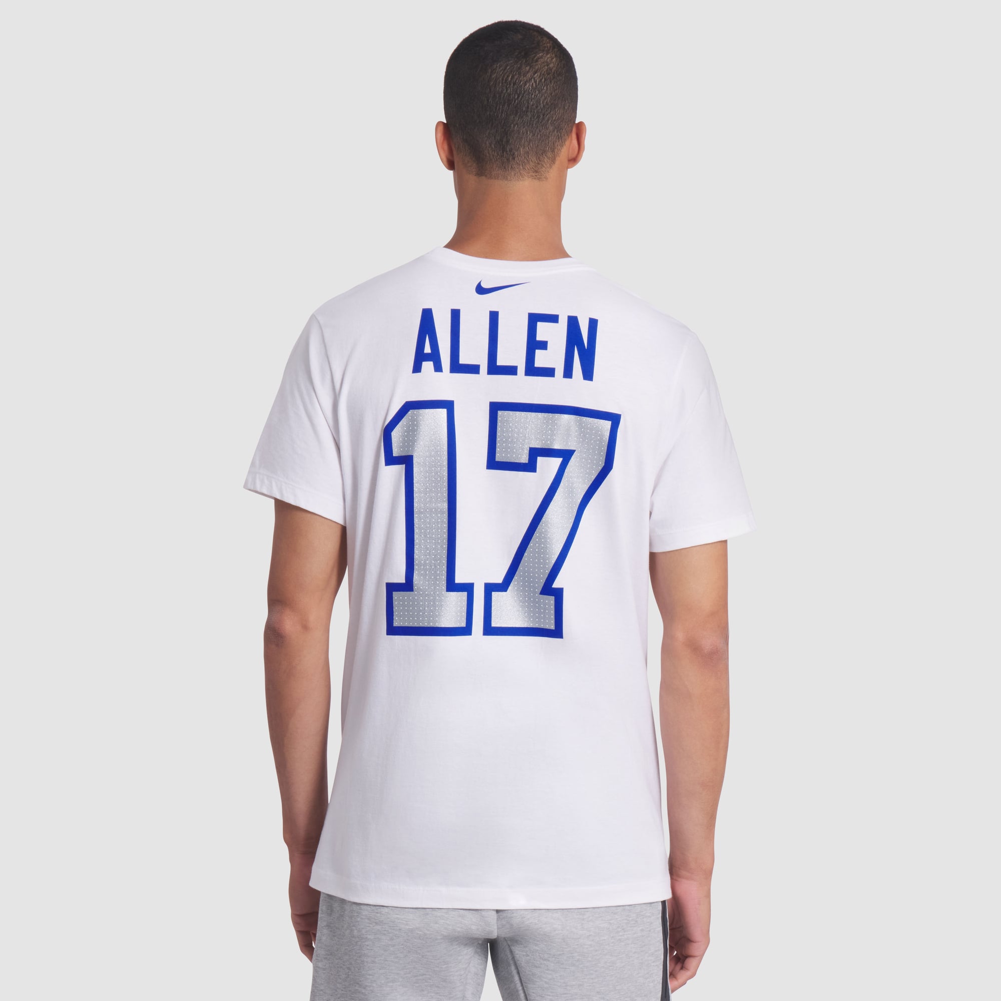 Men's Nike Josh Allen White Buffalo Bills Rivalries Collection Player Name & Number T-Shirt
