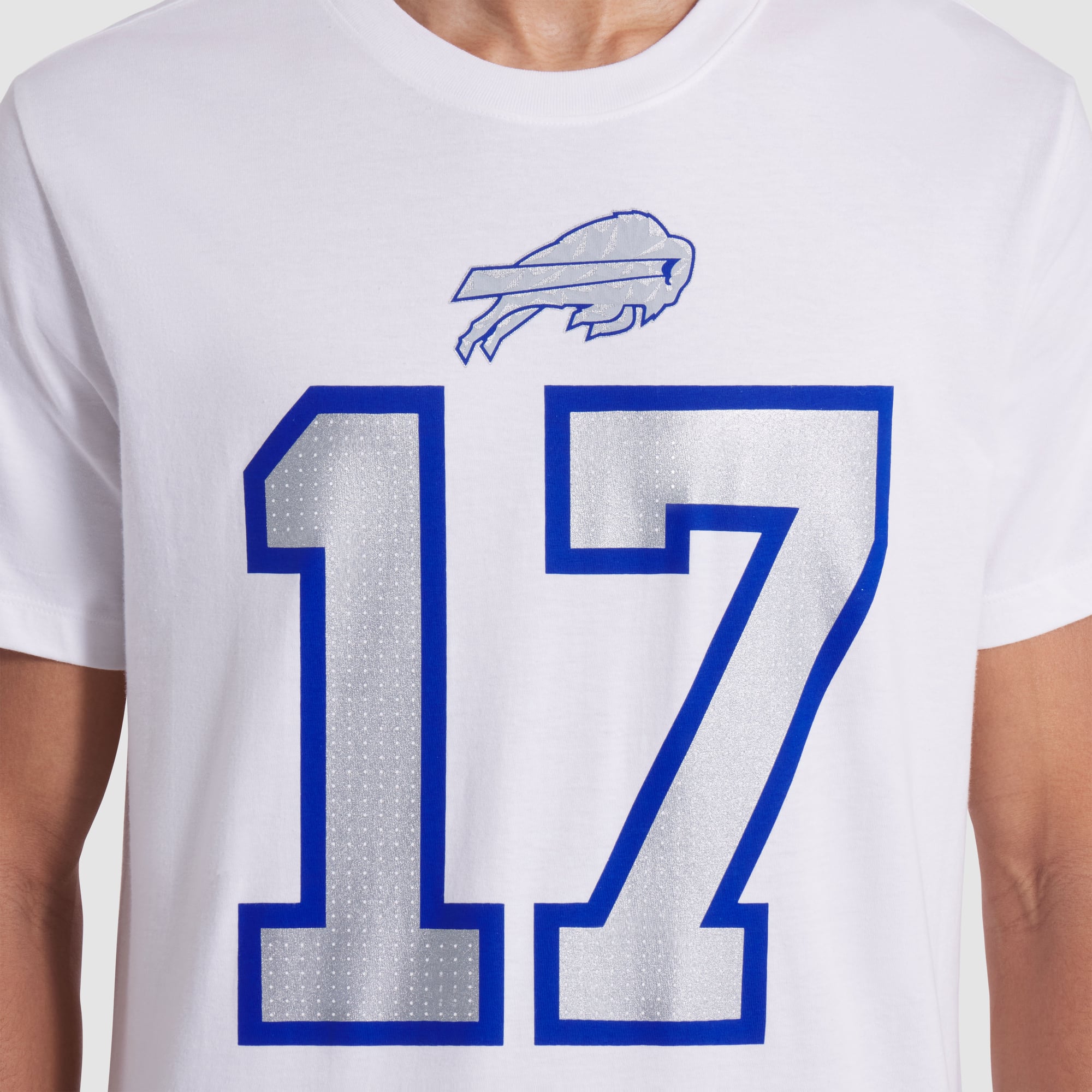Men's Nike Josh Allen White Buffalo Bills Rivalries Collection Player Name & Number T-Shirt