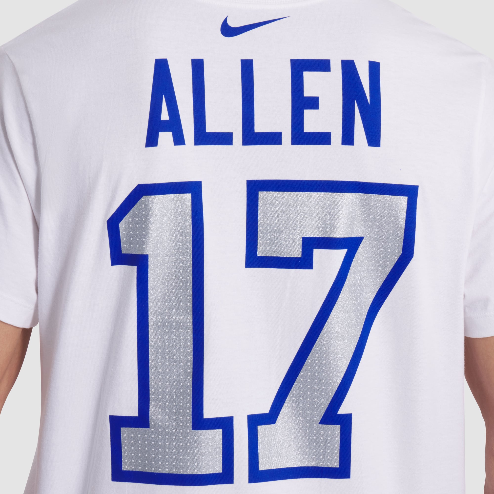 Men's Nike Josh Allen White Buffalo Bills Rivalries Collection Player Name & Number T-Shirt