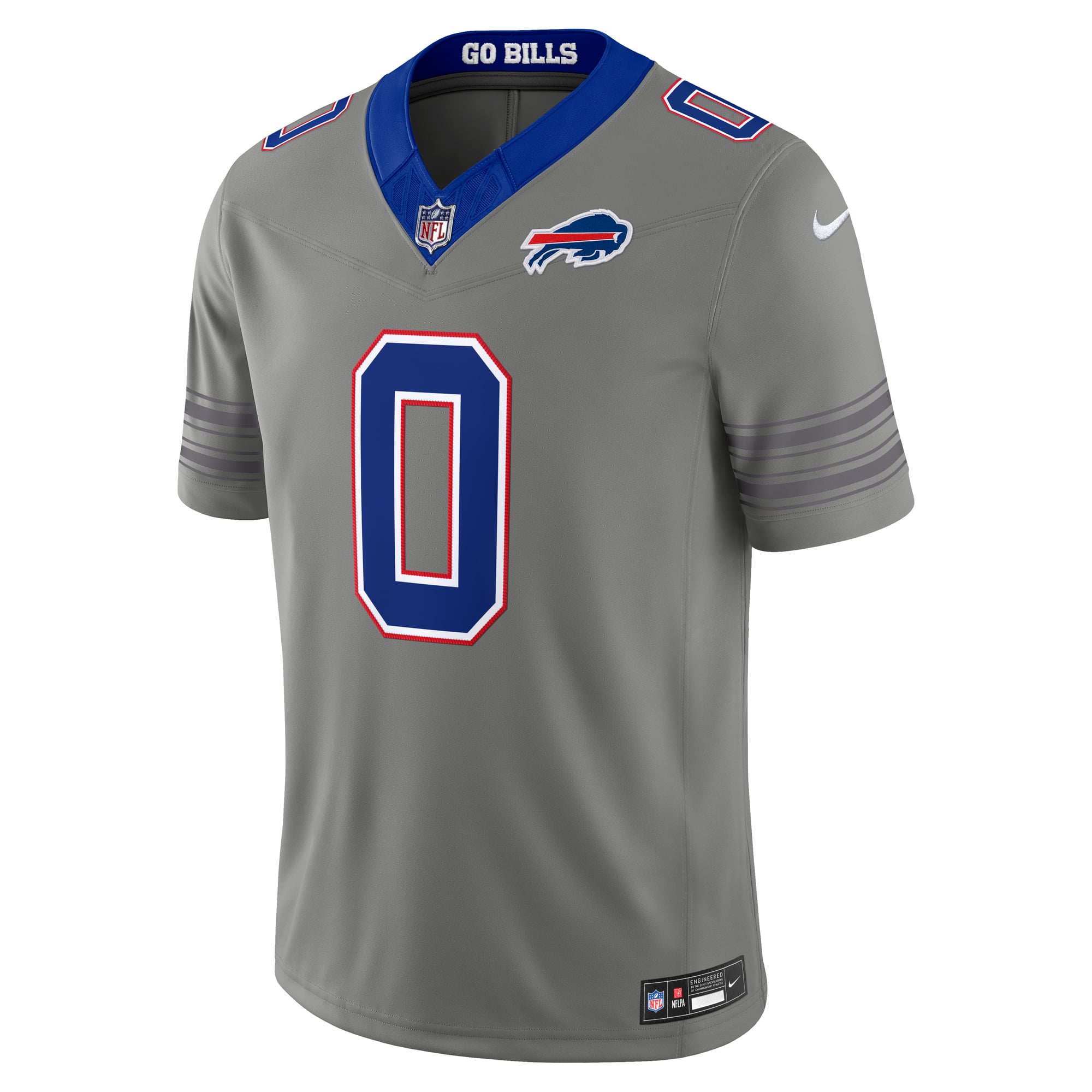 Men's Nike Keon Coleman Gray Buffalo Bills Nickel City Vapor F.U.S.E. Stitched Limited Jersey