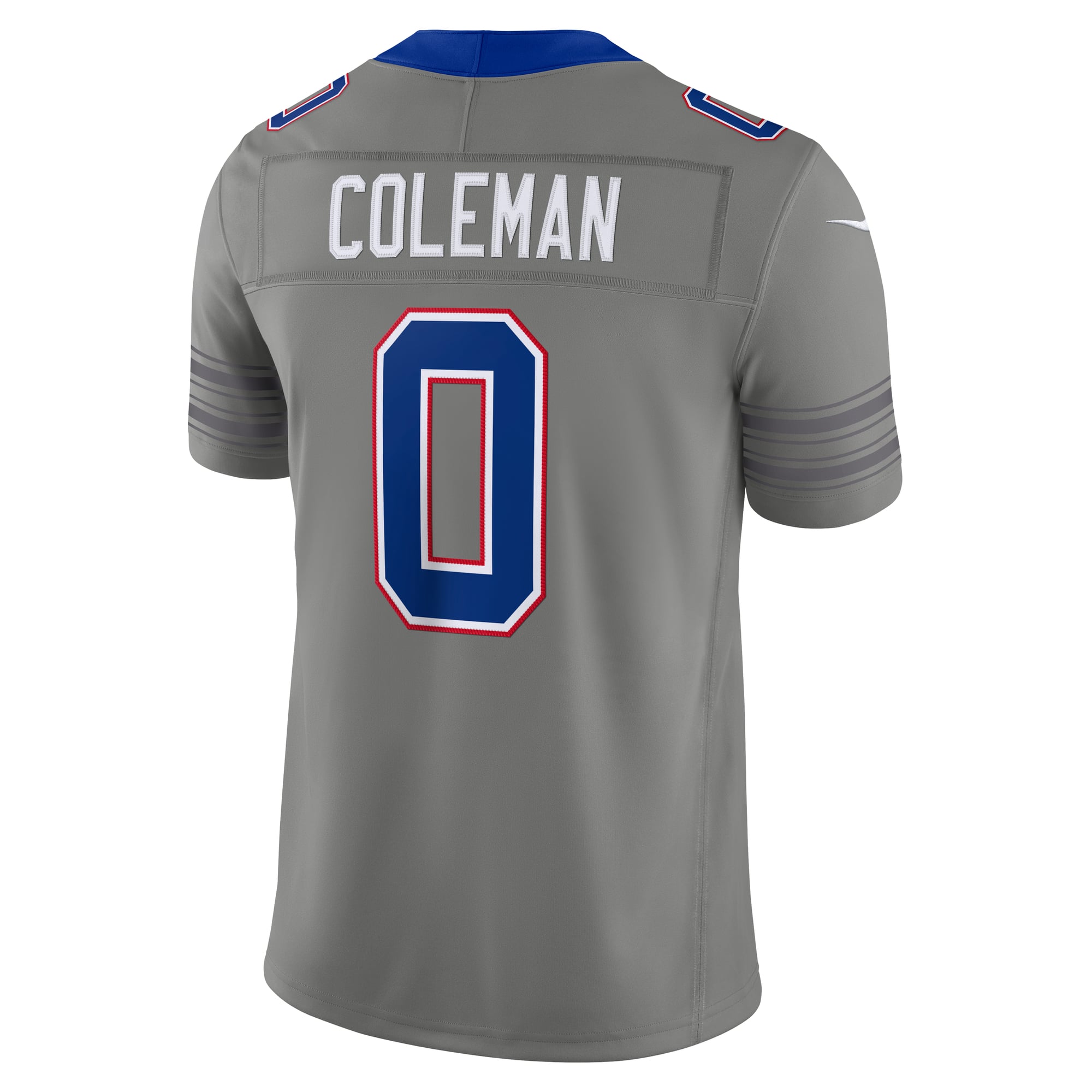 Men's Nike Keon Coleman Gray Buffalo Bills Nickel City Vapor F.U.S.E. Stitched Limited Jersey