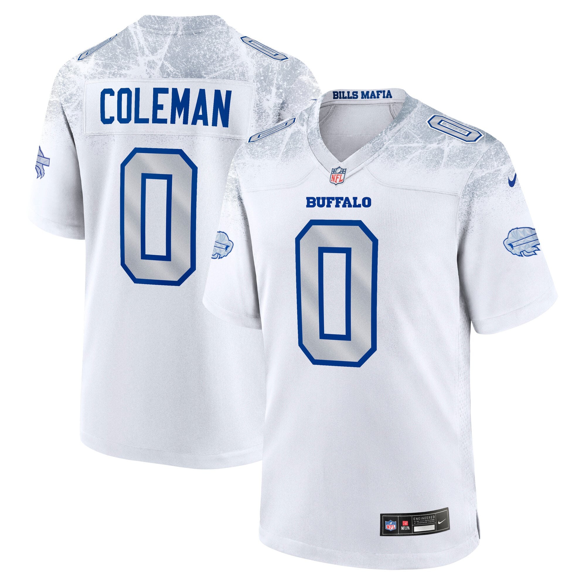 Men's Nike Keon Coleman White Buffalo Bills Rivalries Collection Game Jersey