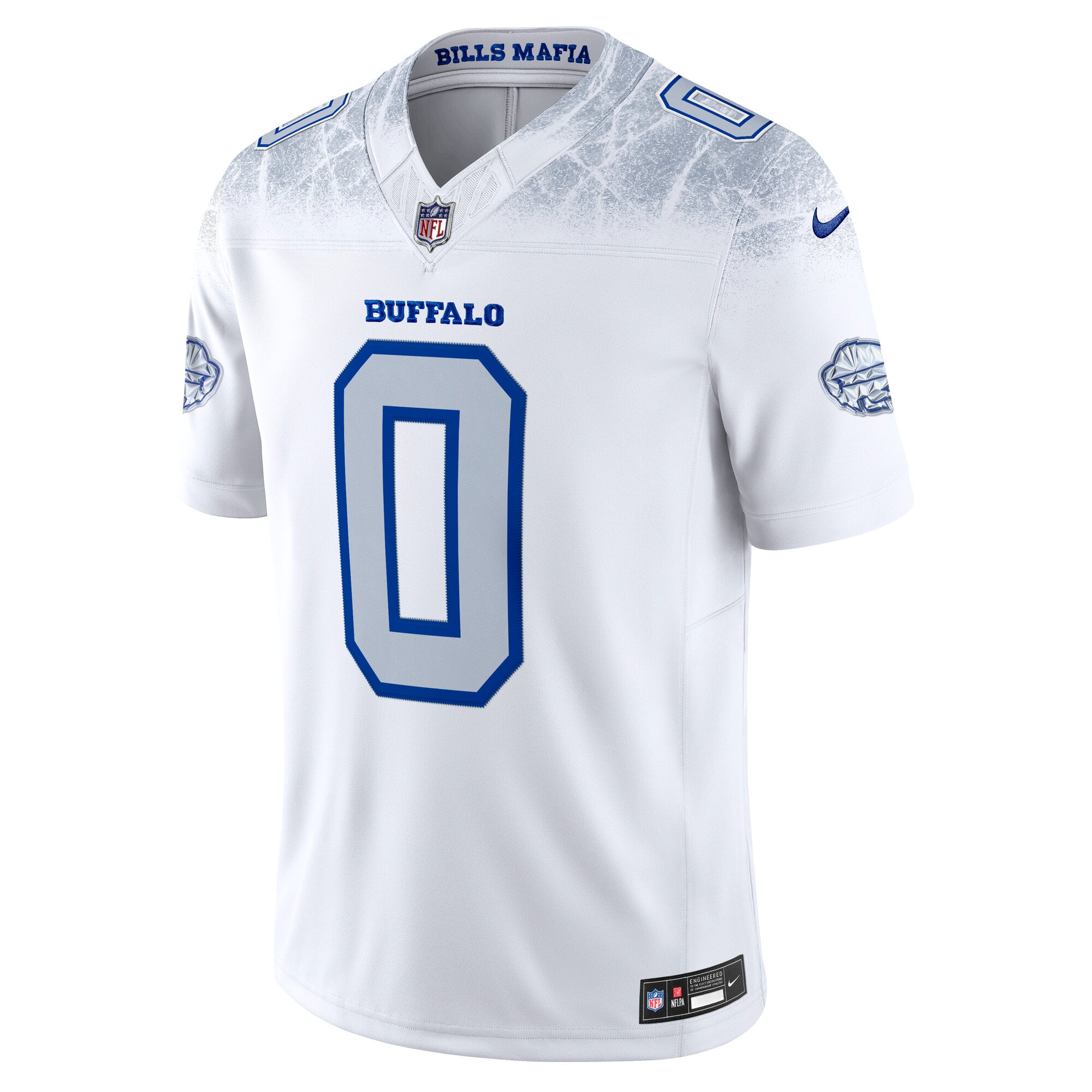 Men's Nike Keon Coleman White Buffalo Bills Rivalries Collection Stitched Limited Jersey