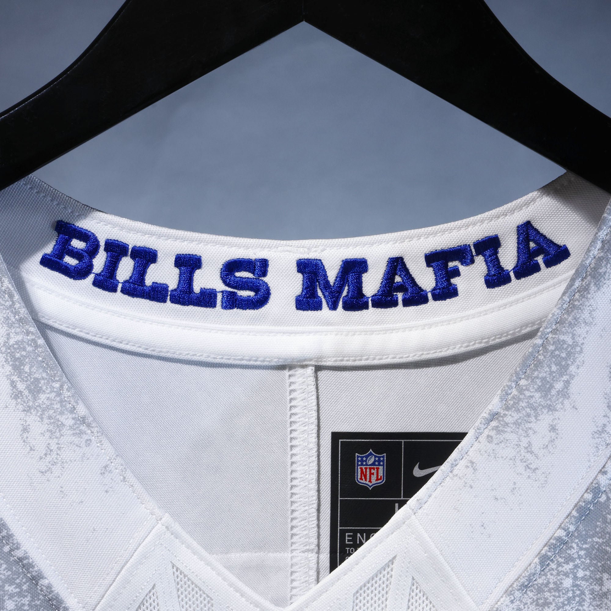 Men's Nike Keon Coleman White Buffalo Bills Rivalries Collection Stitched Limited Jersey
