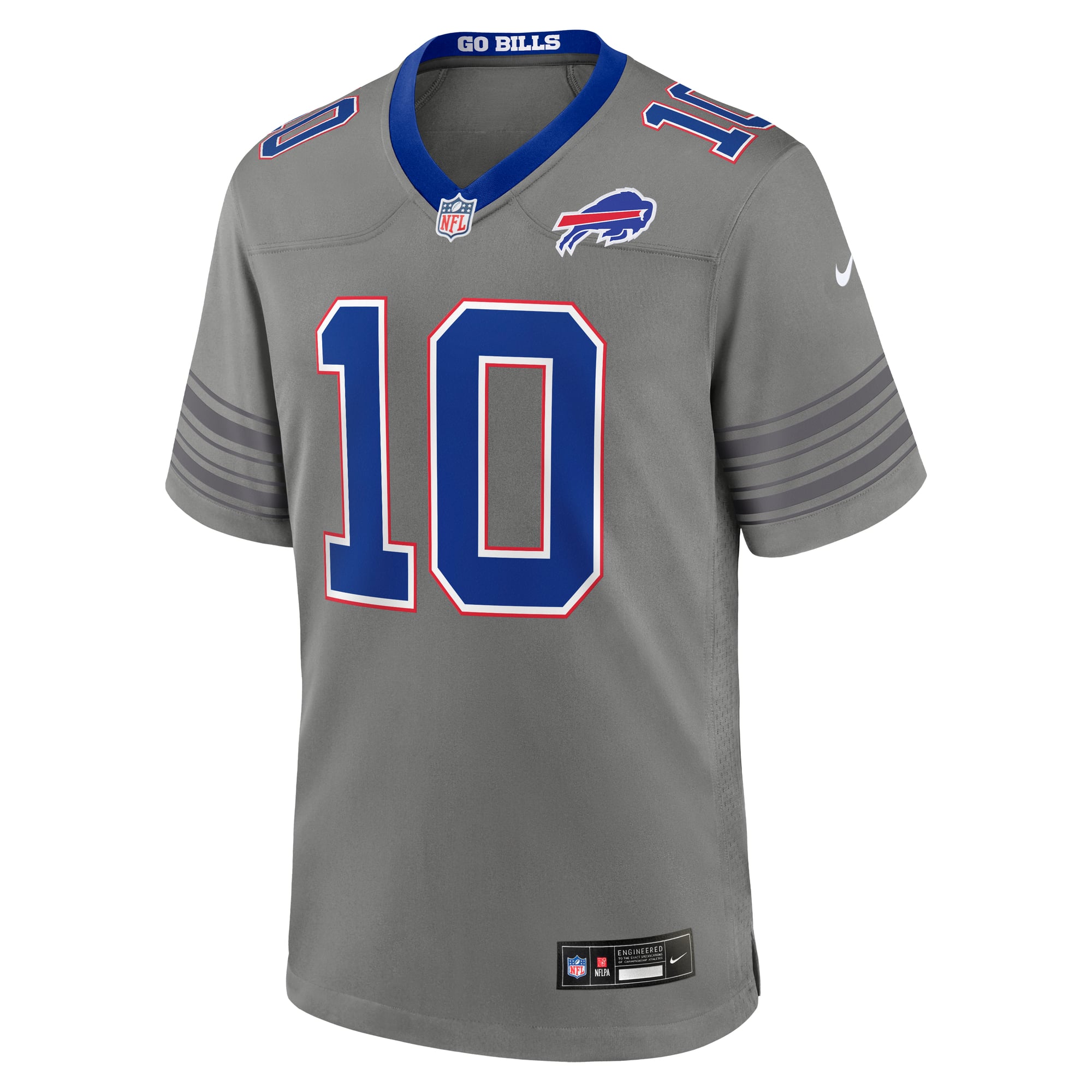 Men's Nike Khalil Shakir Gray Buffalo Bills Nickel City Game Jersey