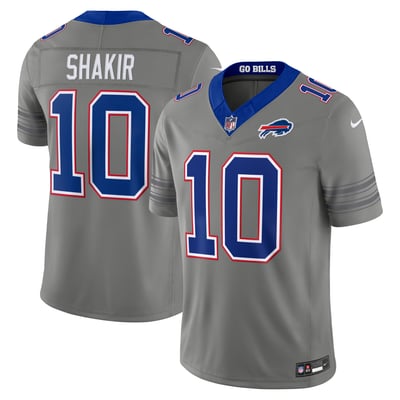 Khalil Shakir Buffalo Bills Nike Nickel City Vapor F.U.S.E. Stitched Limited Jersey - Gray