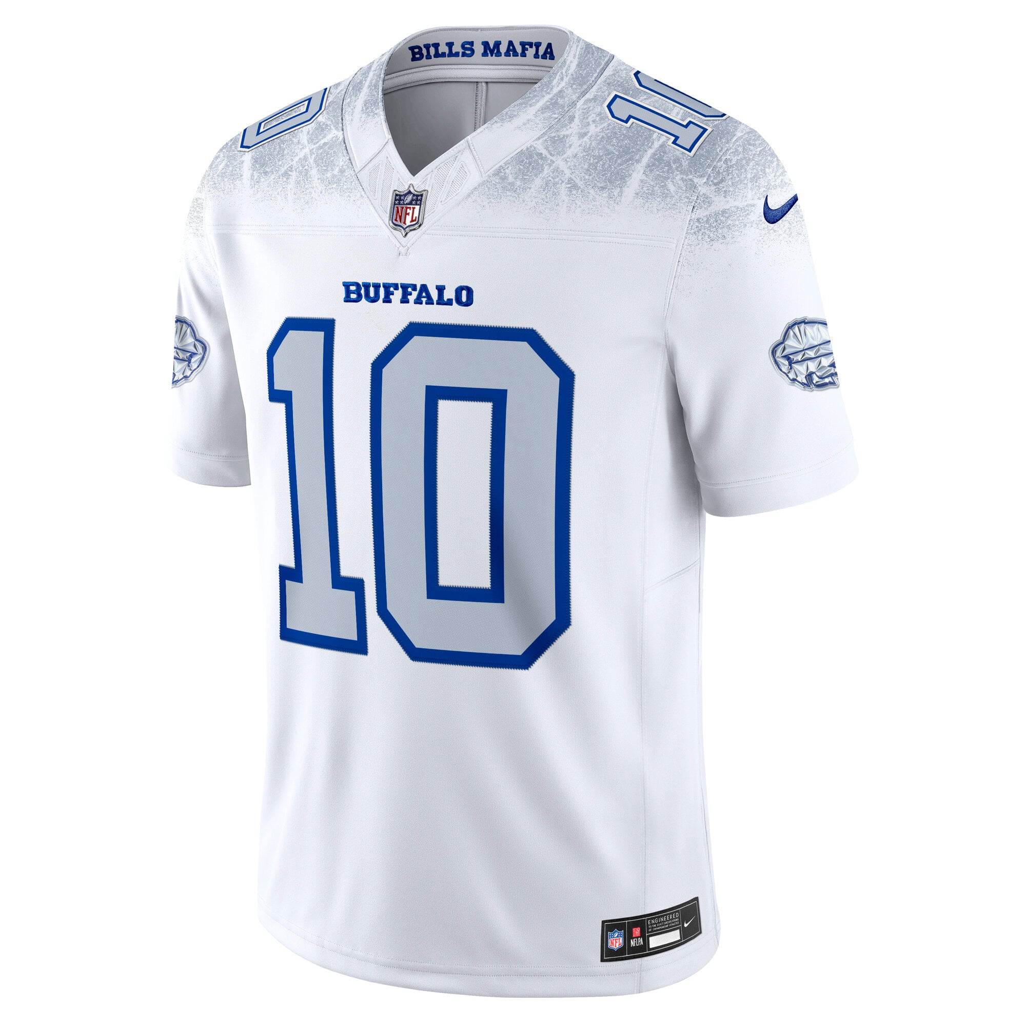 Men's Nike Khalil Shakir White Buffalo Bills Rivalries Collection Stitched Limited Jersey