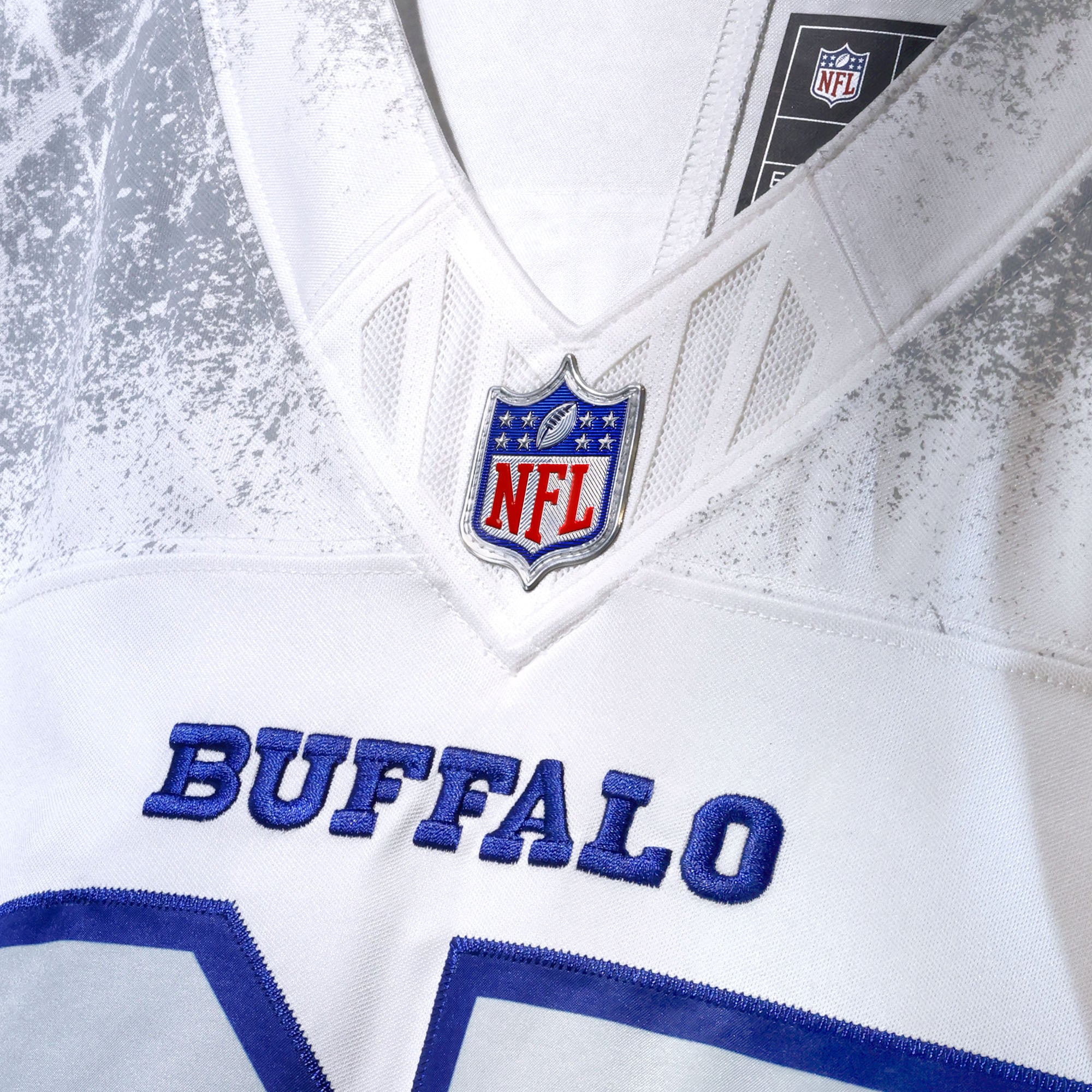 Men's Nike Khalil Shakir White Buffalo Bills Rivalries Collection Stitched Limited Jersey