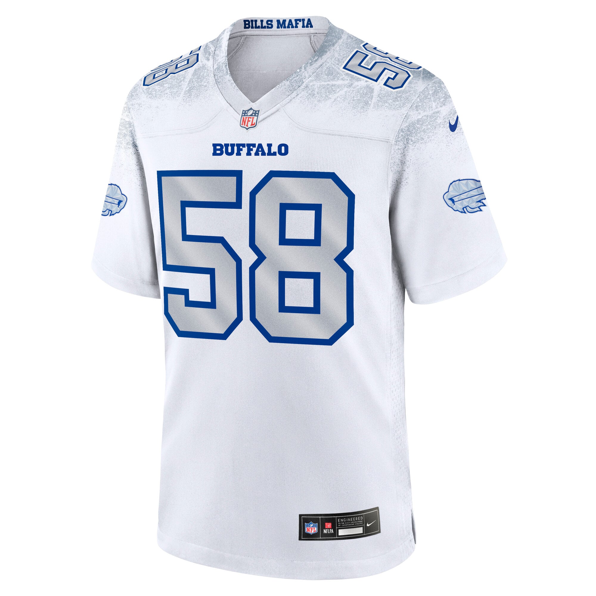 Men's Nike Matt Milano White Buffalo Bills Rivalries Collection Game Jersey