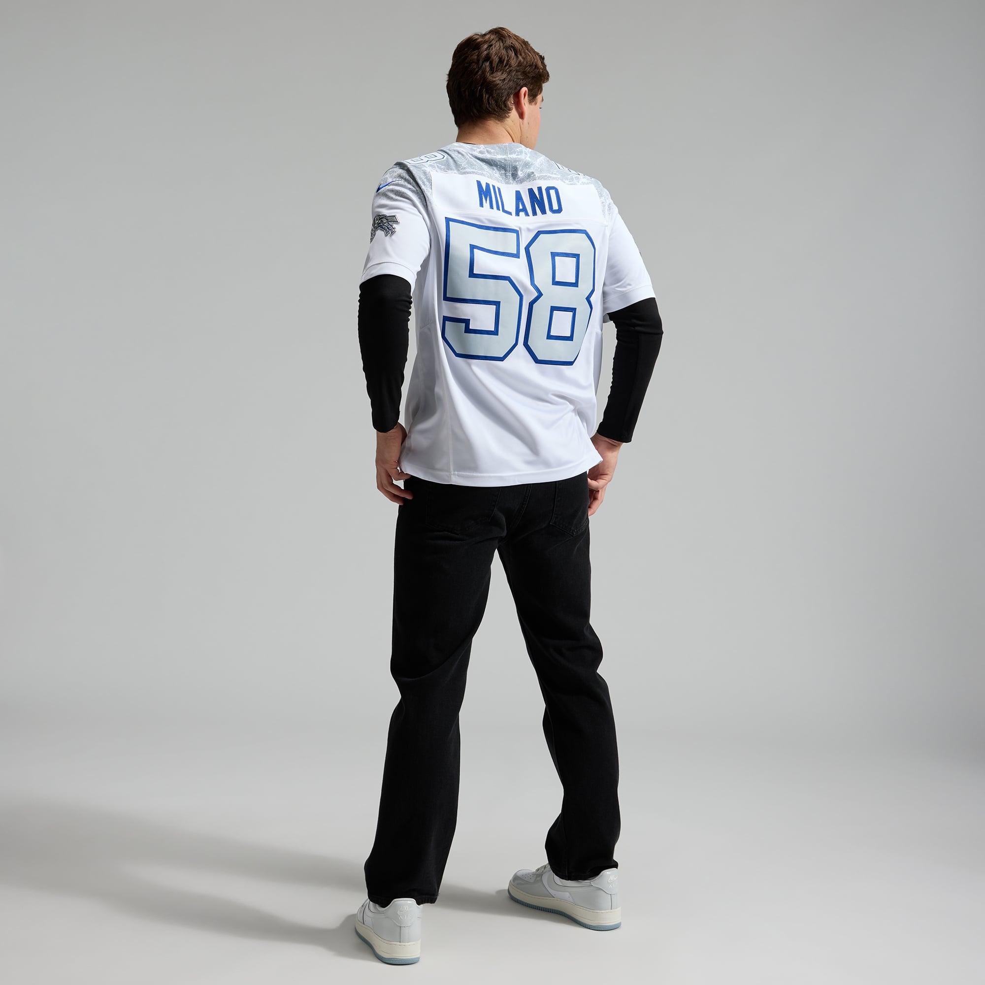 Men's Nike Matt Milano White Buffalo Bills Rivalries Collection Stitched Limited Jersey