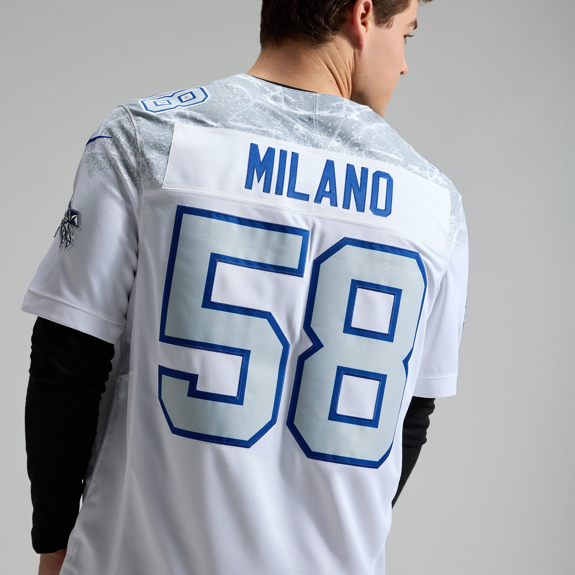 Men's Nike Matt Milano White Buffalo Bills Rivalries Collection Stitched Limited Jersey