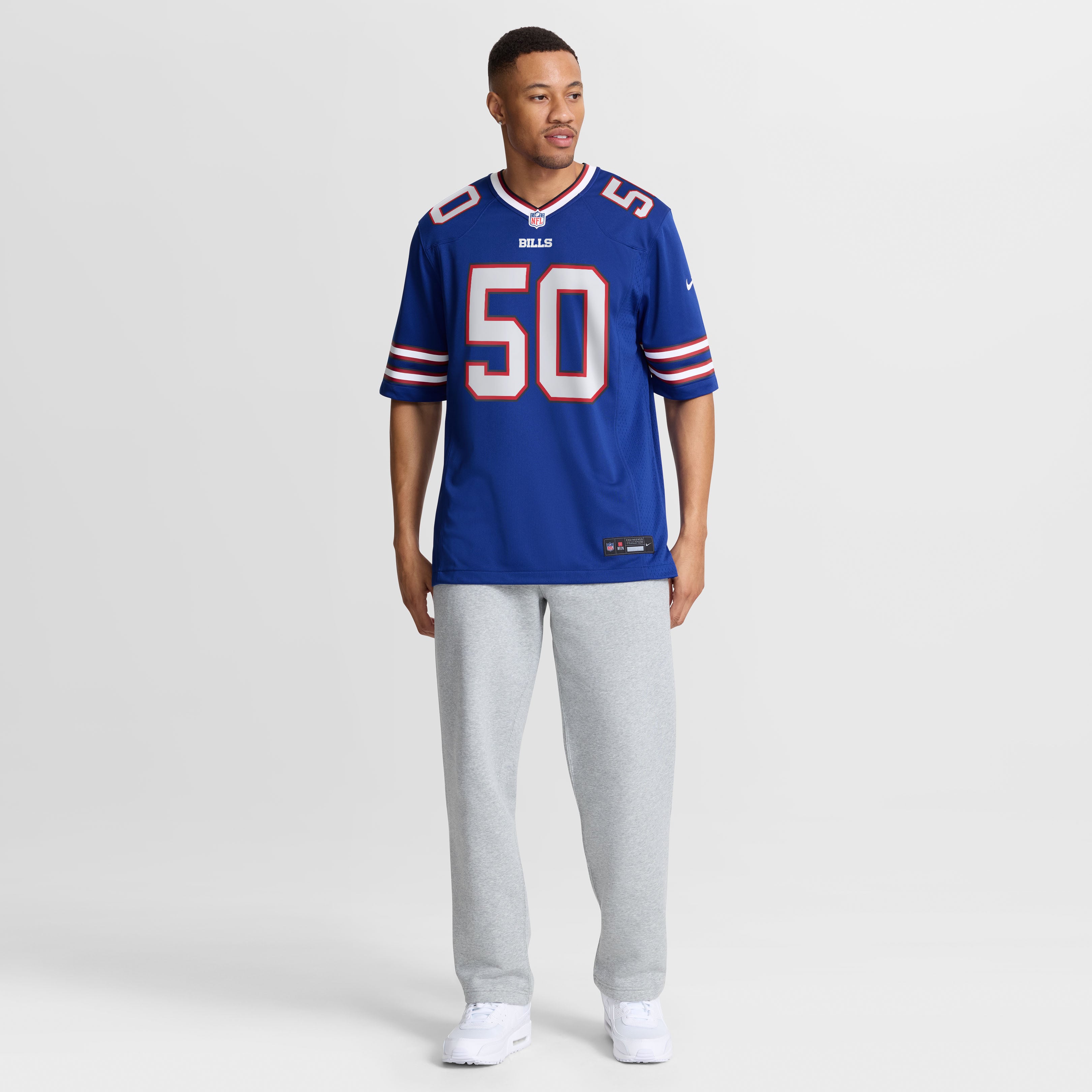 Maillot de match Nike Otis Reese Royal Buffalo Bills pour homme