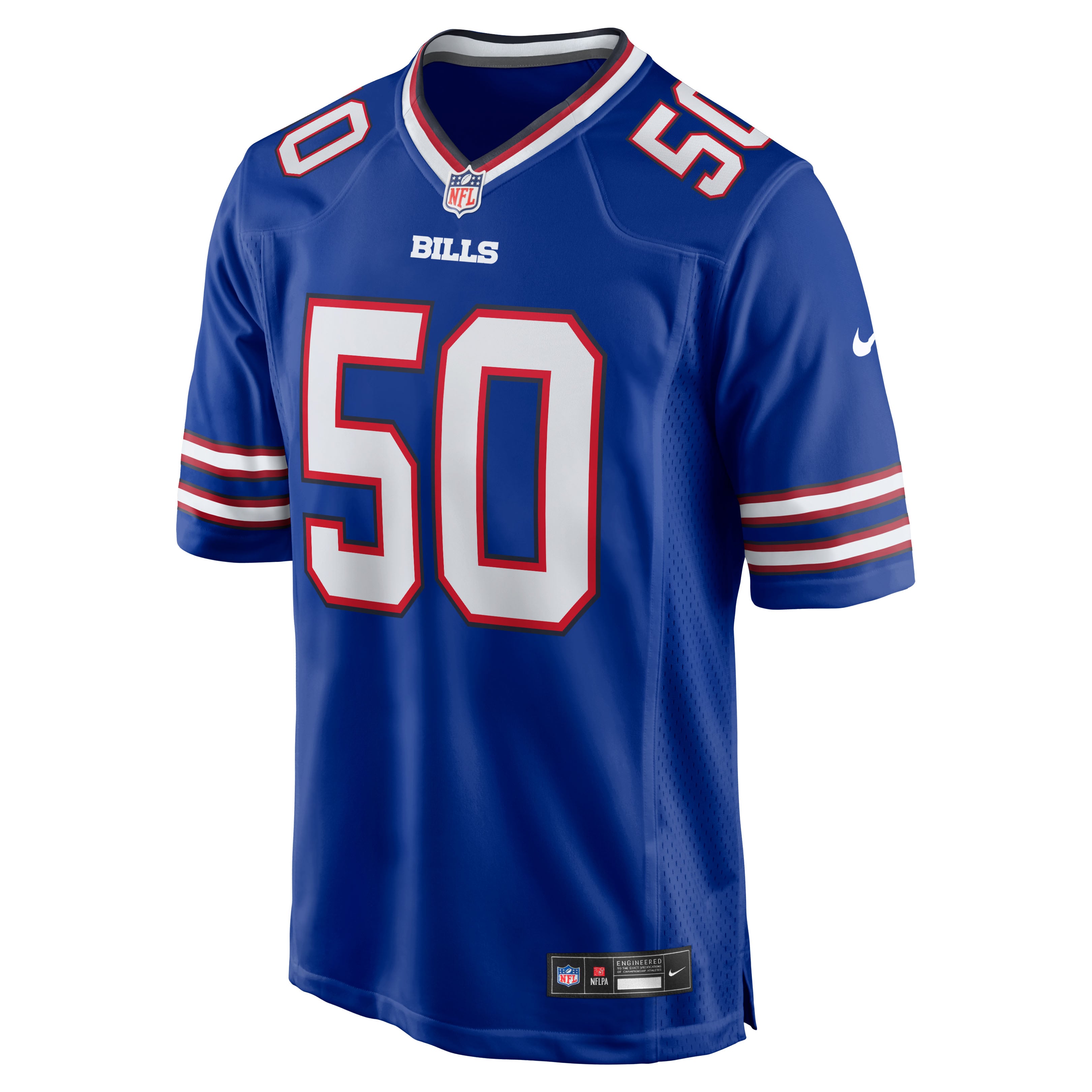 Maillot de match Nike Otis Reese Royal Buffalo Bills pour homme