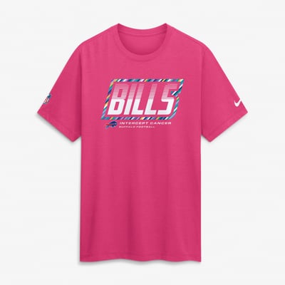 Buffalo Bills Nike 2026 NFL Crucial Catch Tri-Blend Dri-FIT T-Shirt - Pink