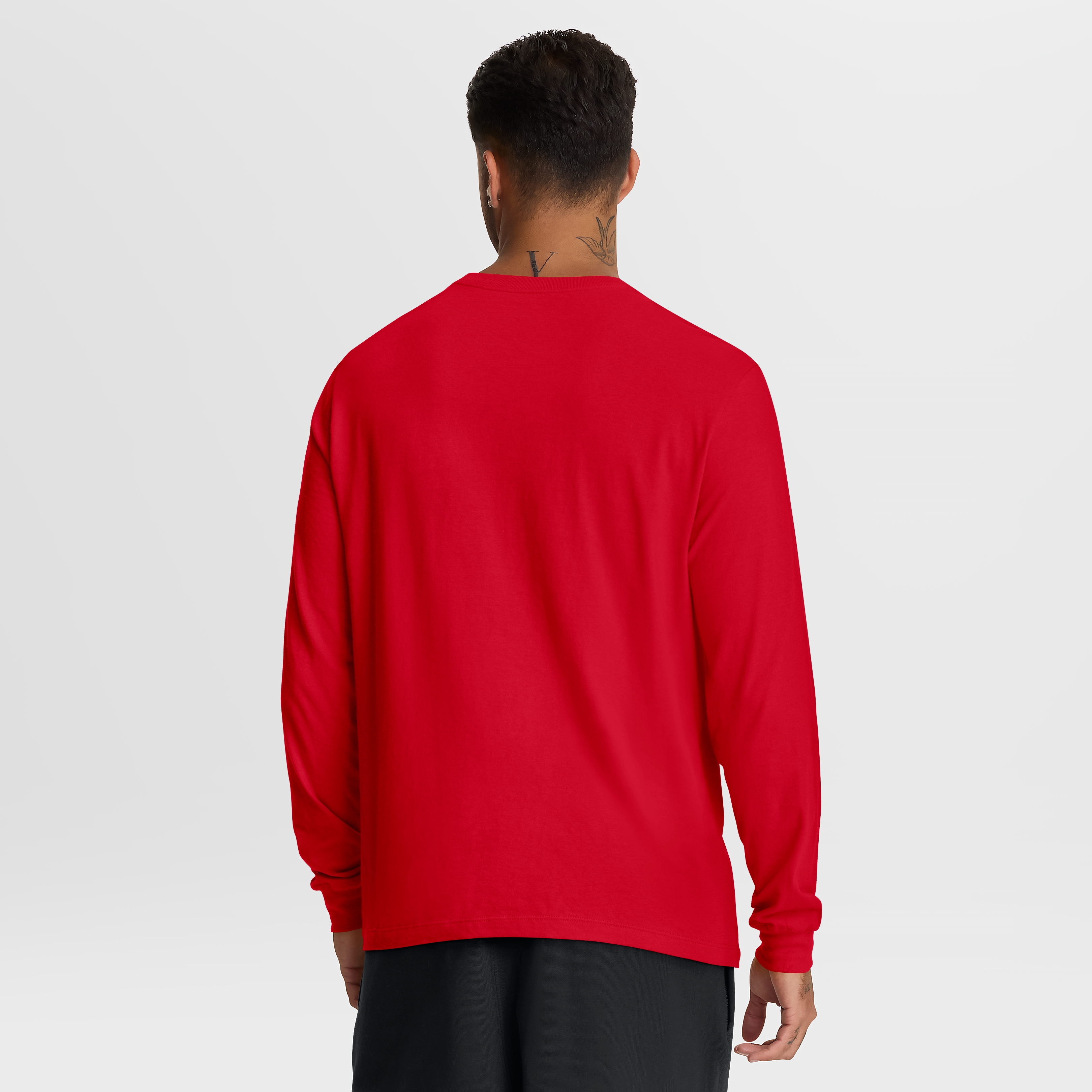 T-shirt à manches longues en coton essentiel Nike Buffalo Bills rouge pour homme