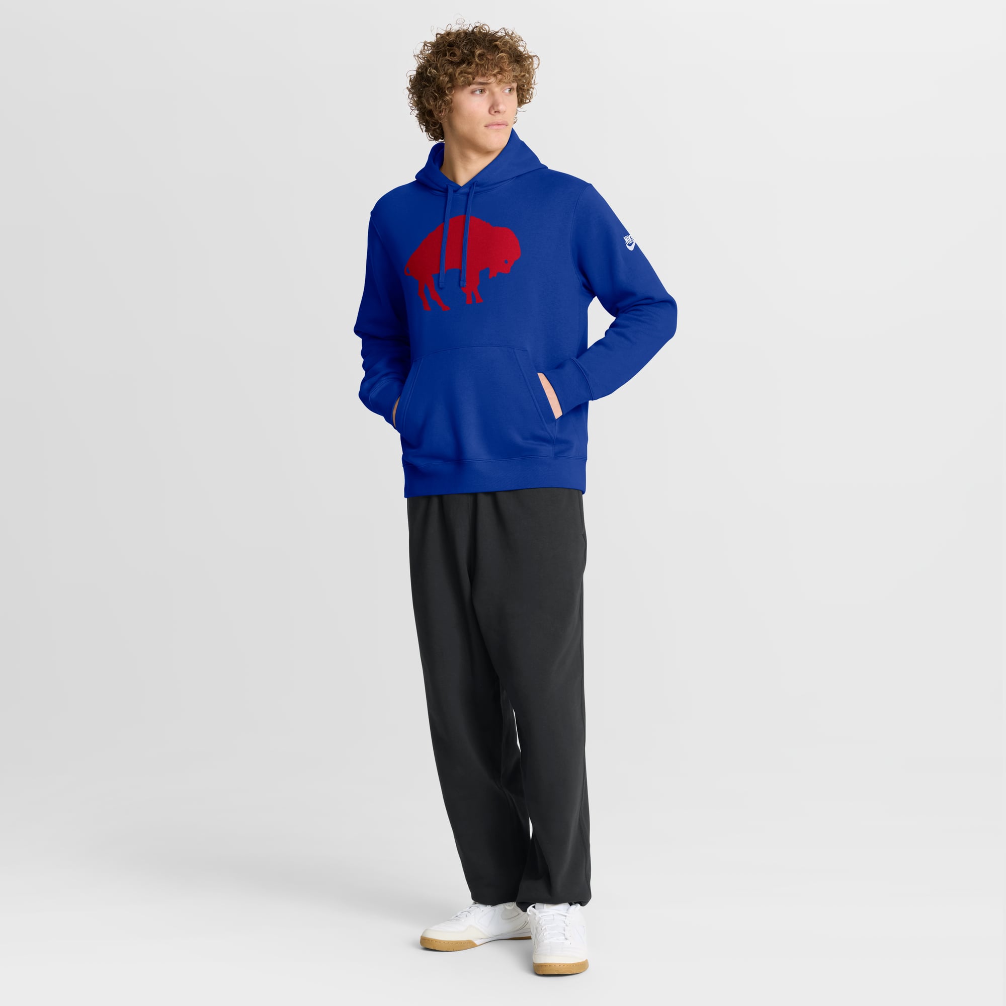 Men's Nike Royal Buffalo Bills Club Fleece Pullover Hoodie