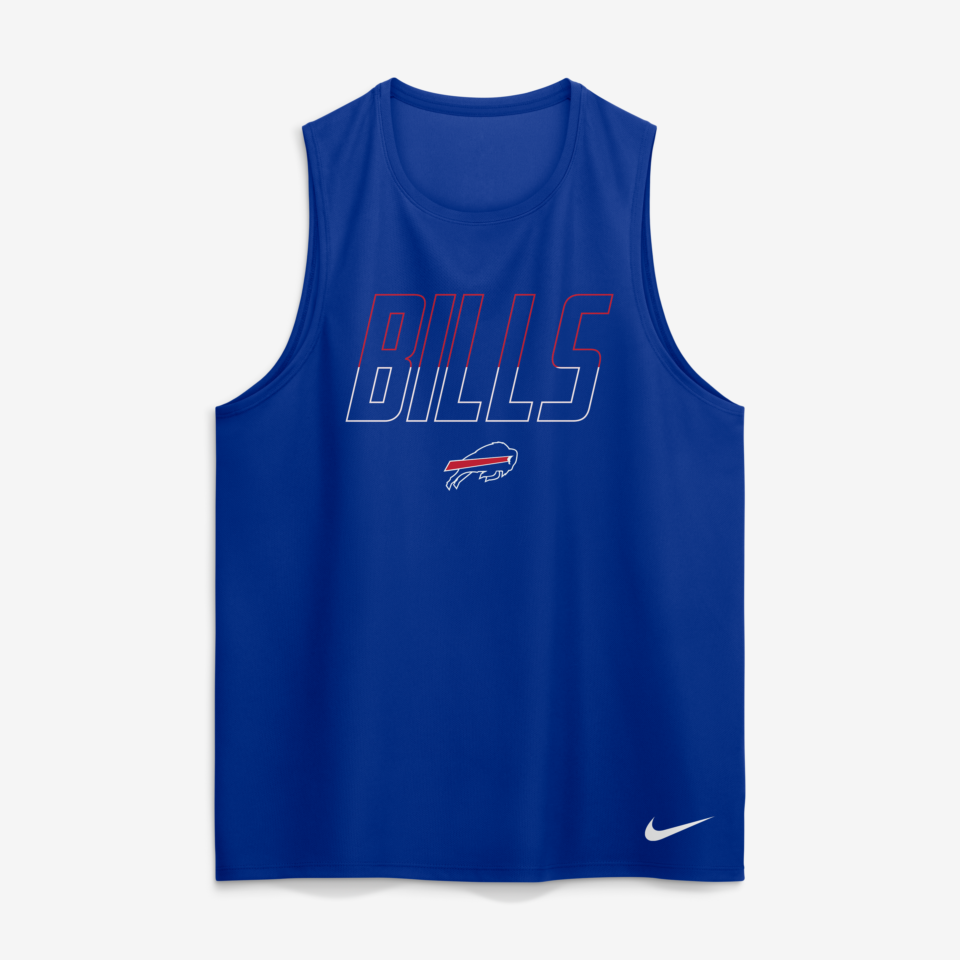 Men's Nike Royal Buffalo Bills Kickoff Miler Dri-FIT Tank​ Top