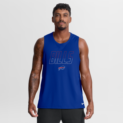 Buffalo Bills Nike Kickoff Miler Dri-FIT Tank​ Top - Royal